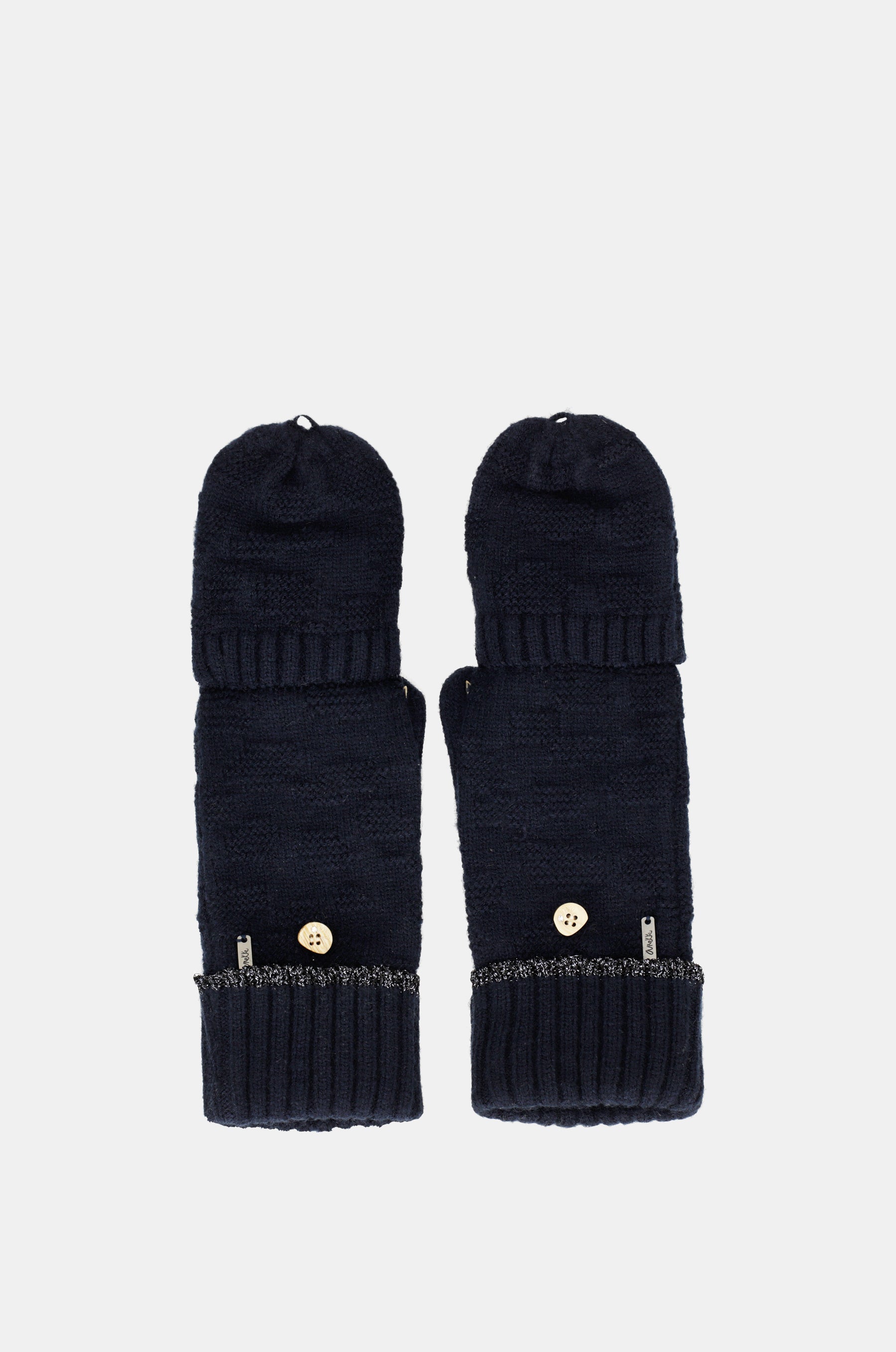 Navy mittens