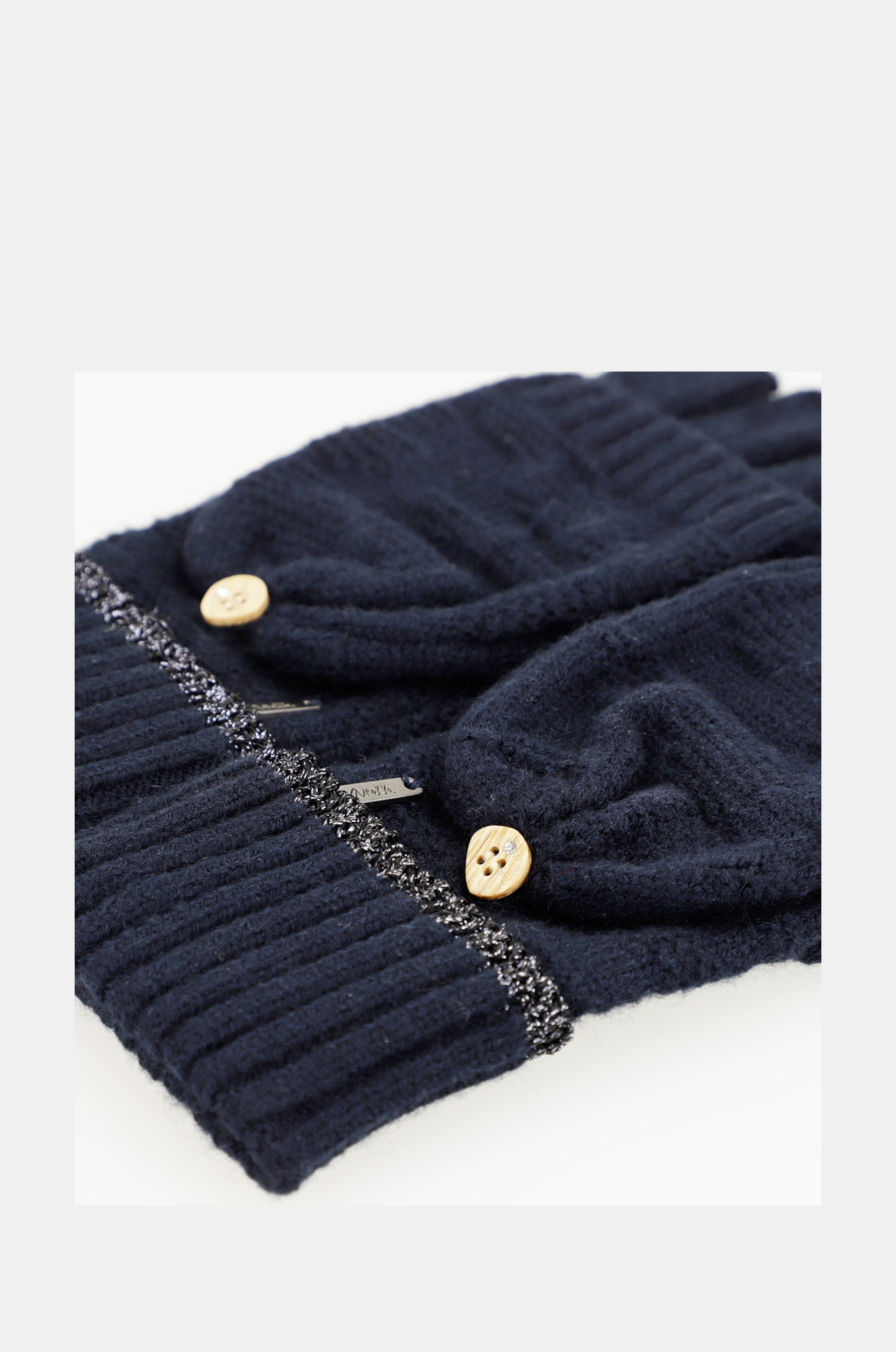 Navy mittens