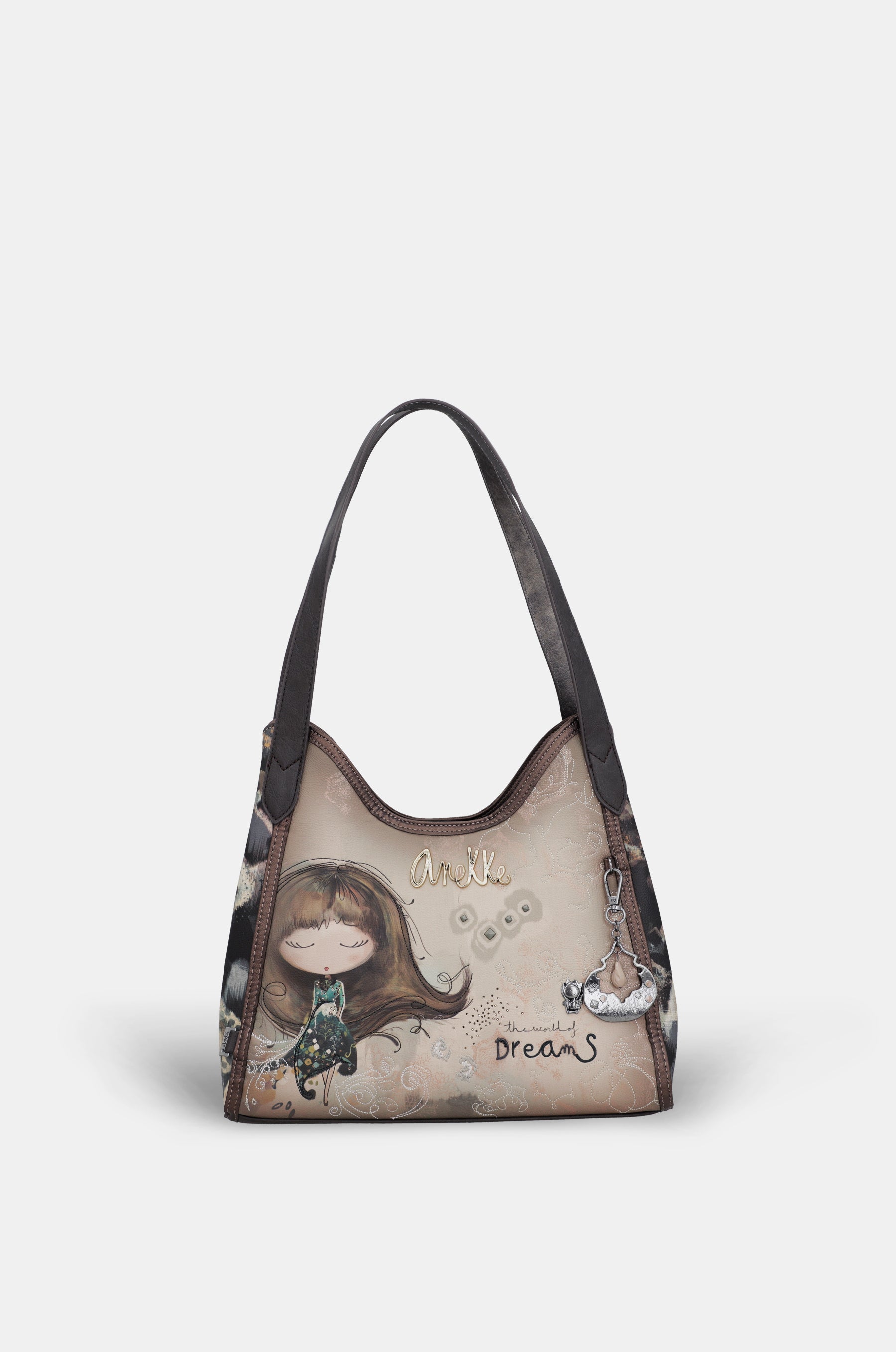 Real 2-handle shoulder bag