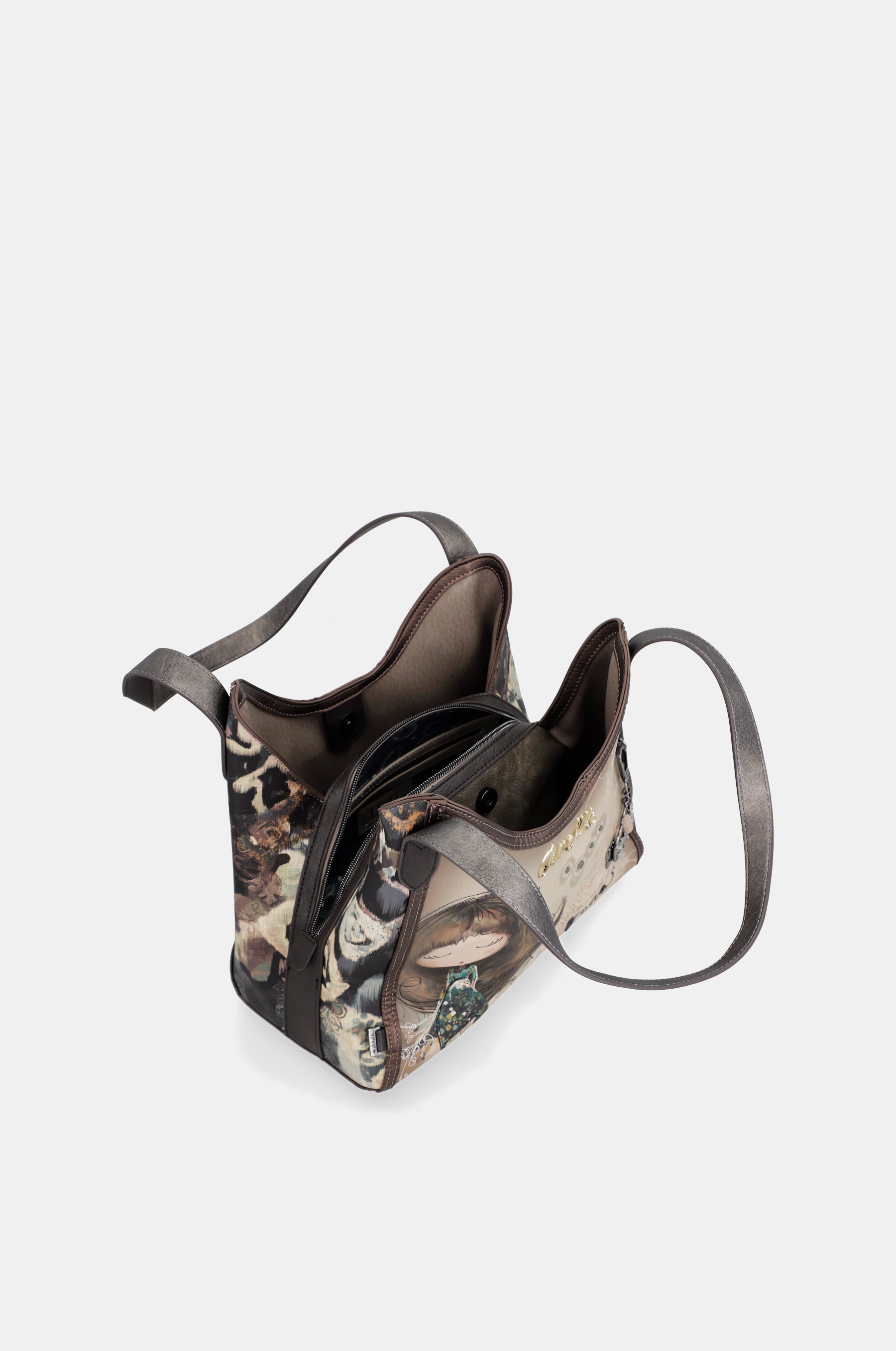 Real 2-handle shoulder bag