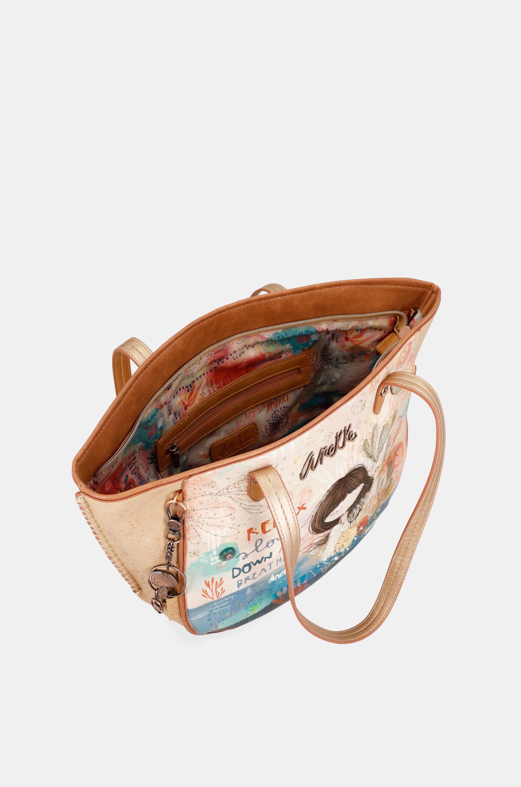 Mediterranean Oval shopper bag