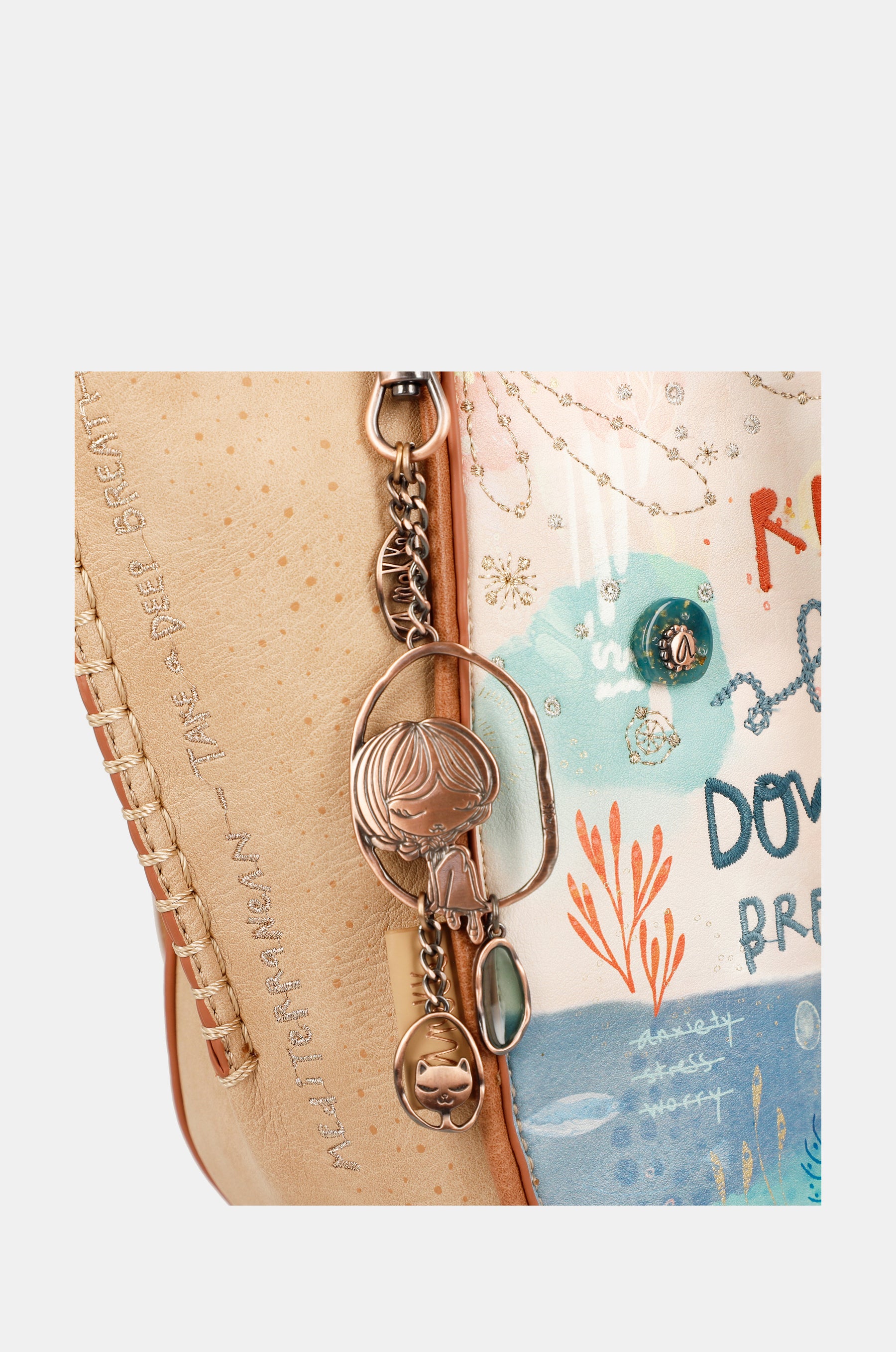 Mediterranean Oval shopper bag