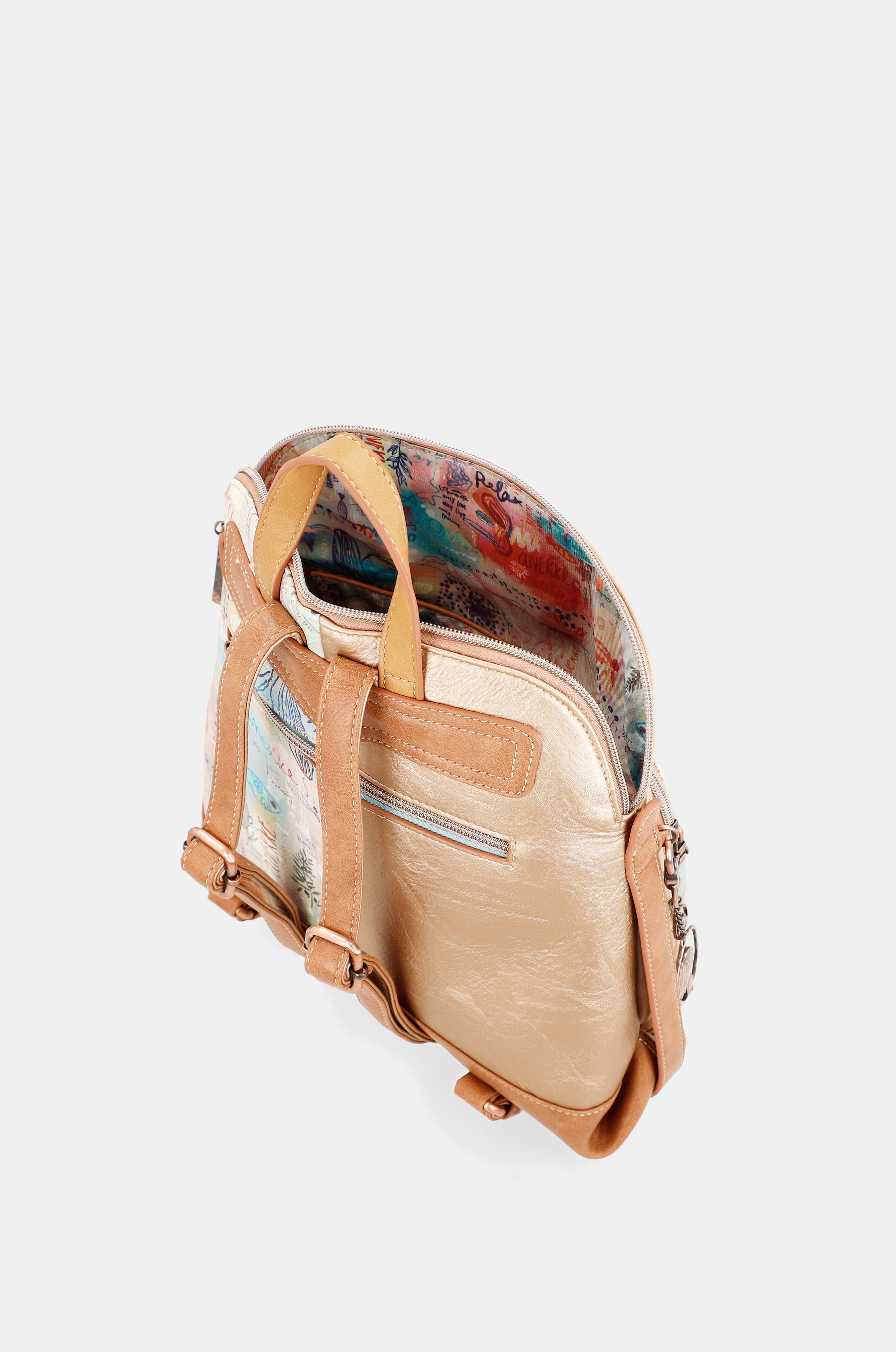 Mediterranean backpack with front pocket