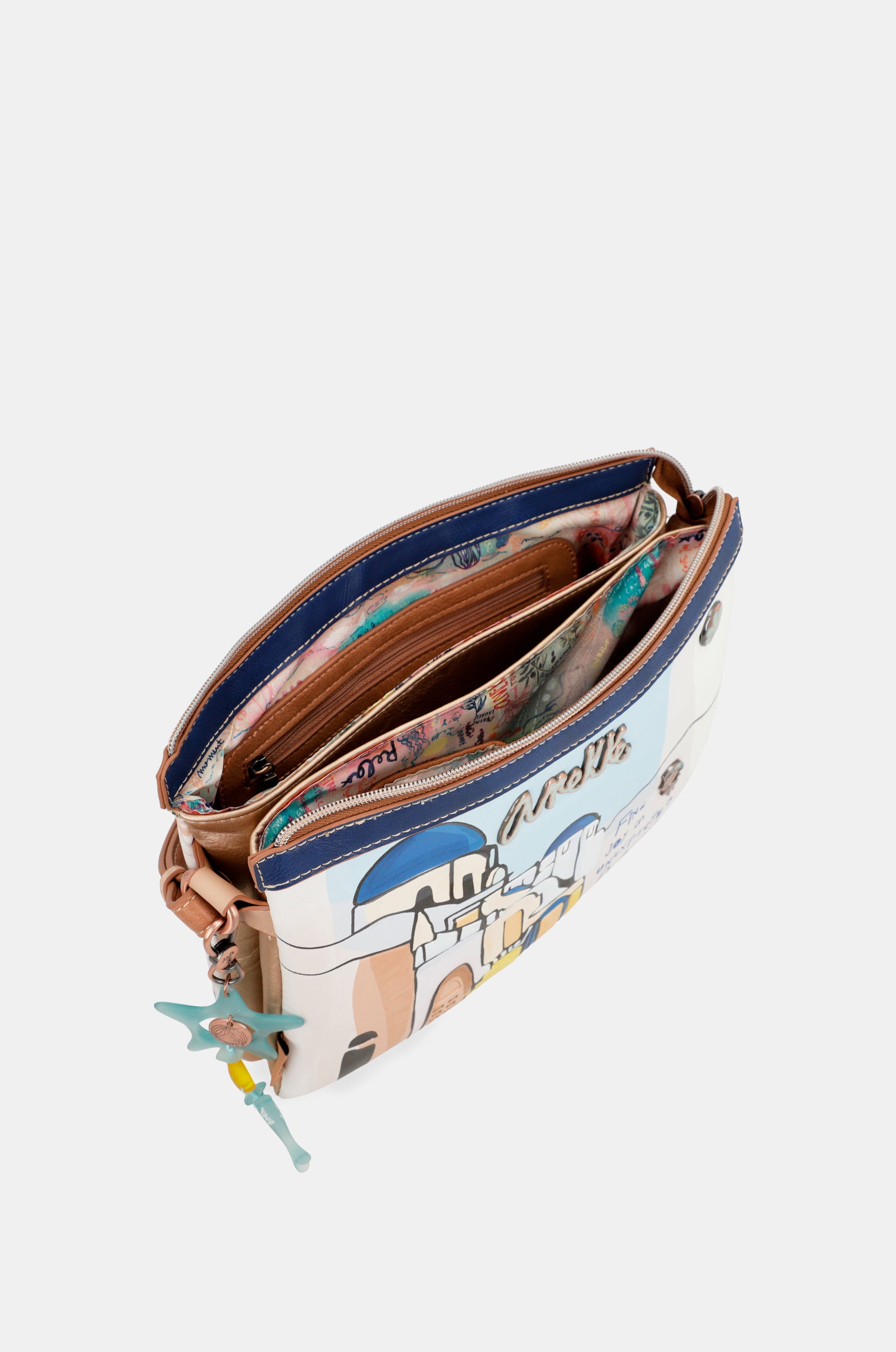Sunrise Triple Compartment Shoulder Bag Anekke