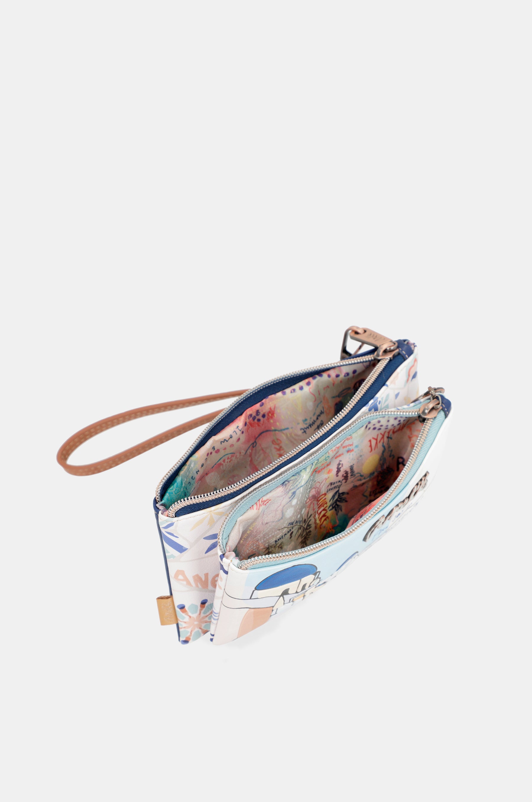 Sunrise Wallet purse with hand strap
