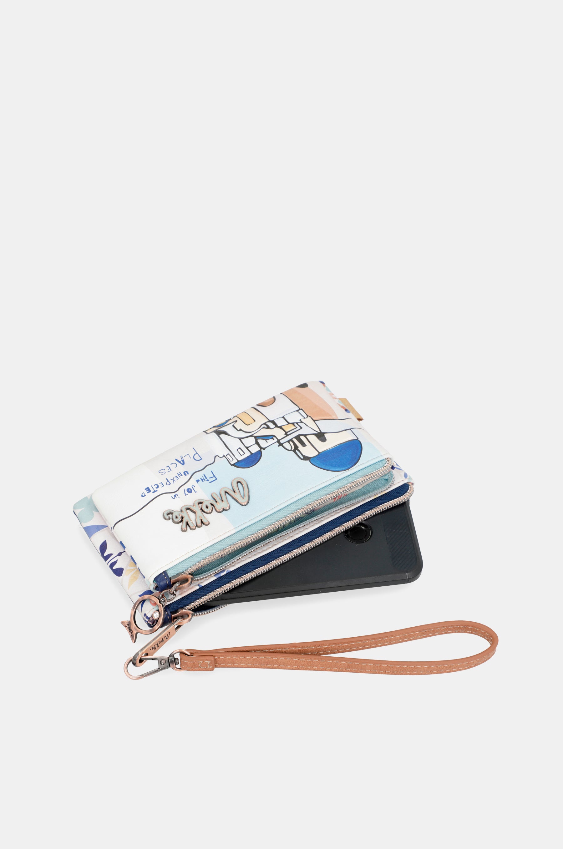 Sunrise Wallet purse with hand strap