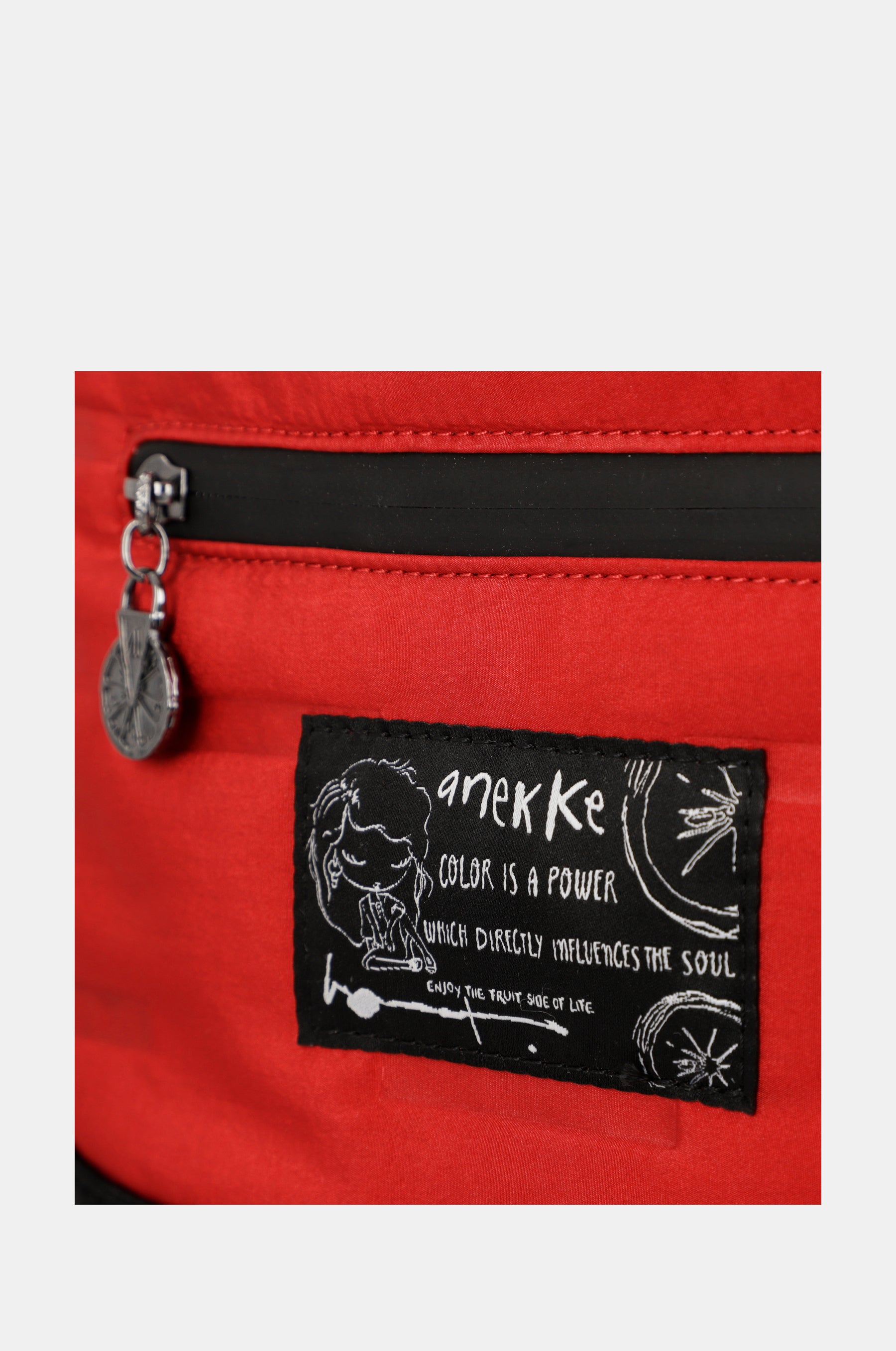 Nature Colors red large shoulder bag