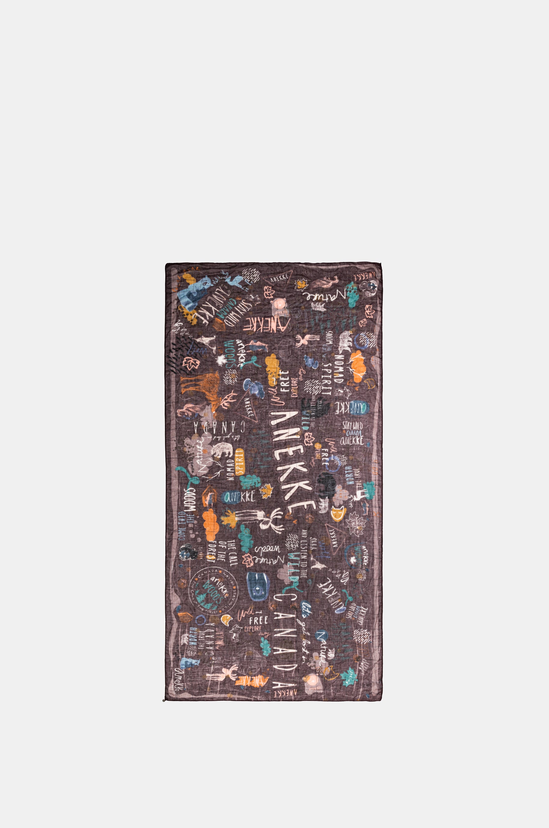 Dark moose scarf