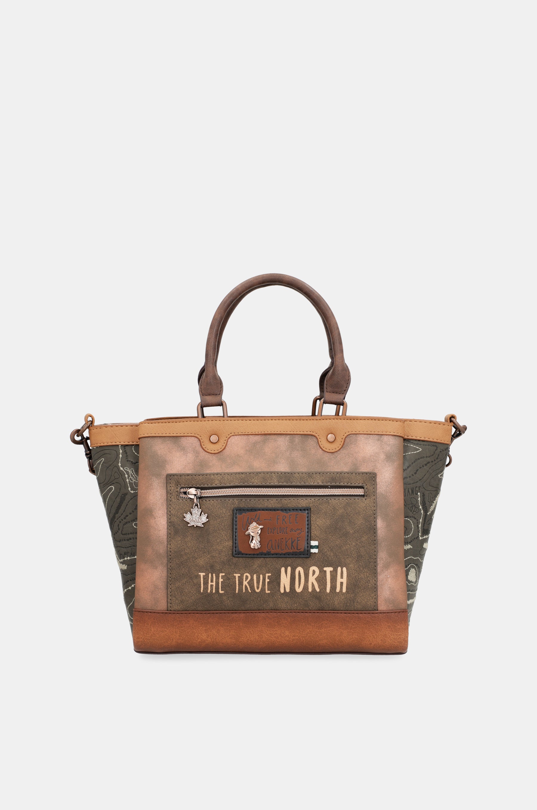 The Forest two handles bag with triple compartment
