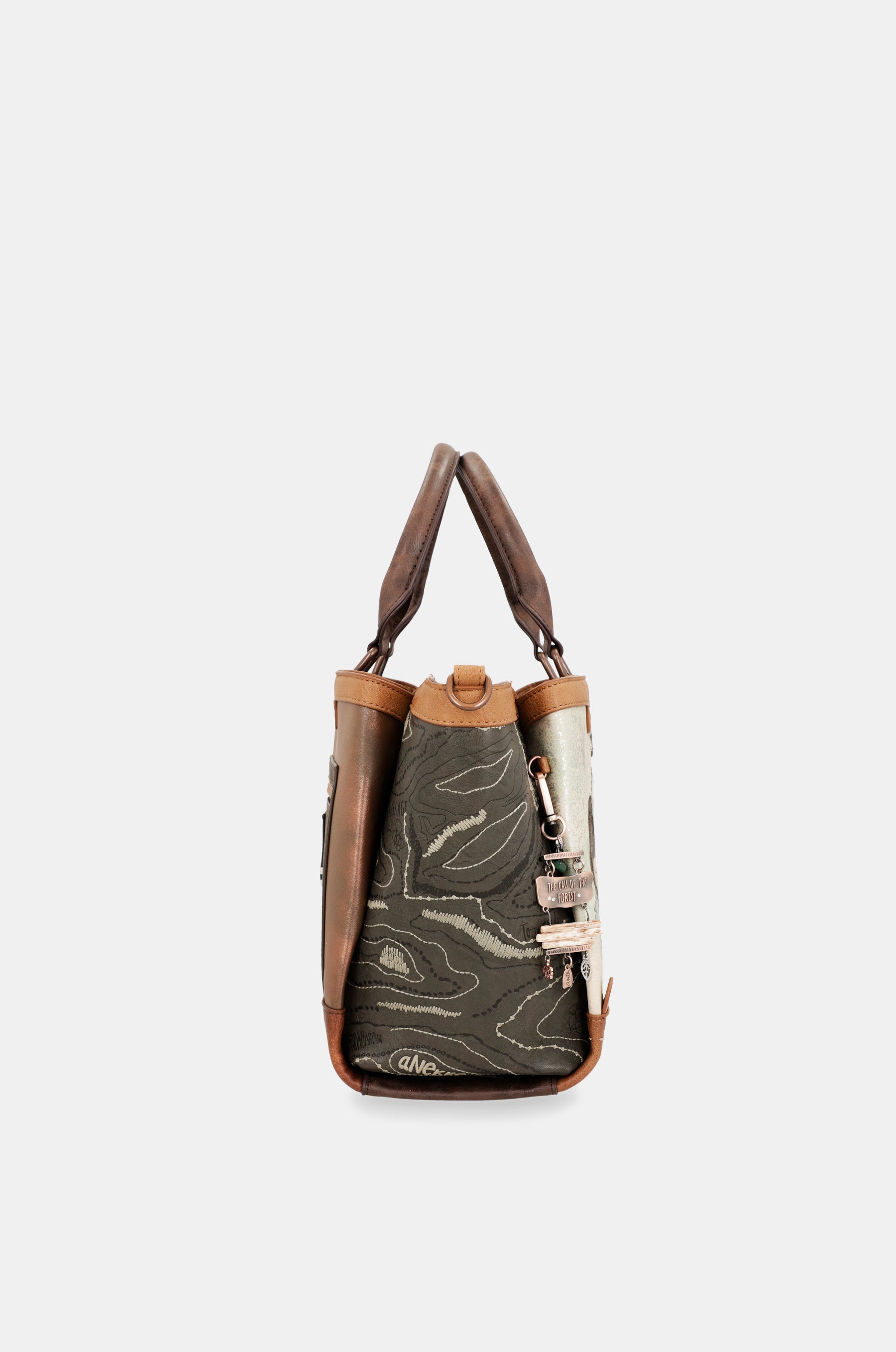 The Forest two handles bag with triple compartment