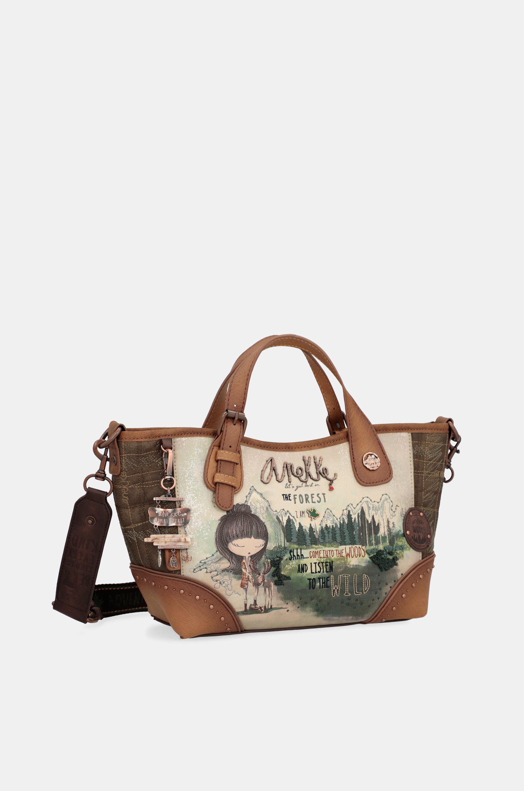 The Forest shoulder tote bag with shoulder strap