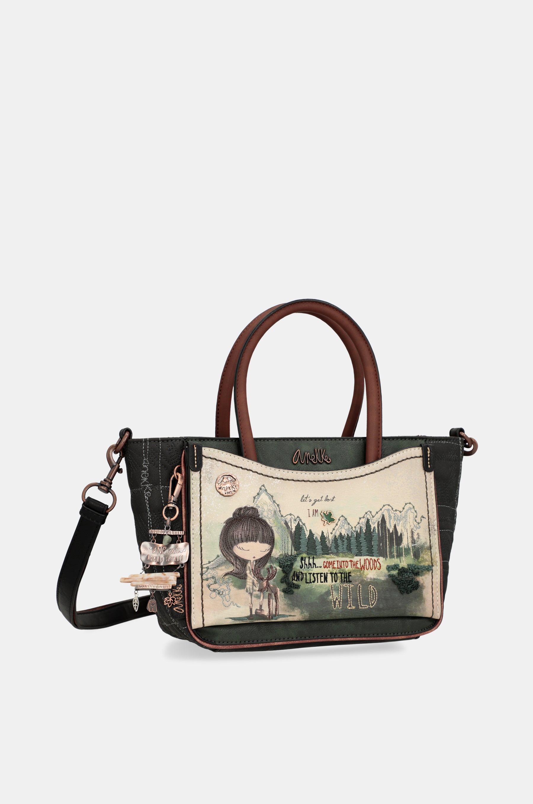 The Forest tote bag with shoulder strap