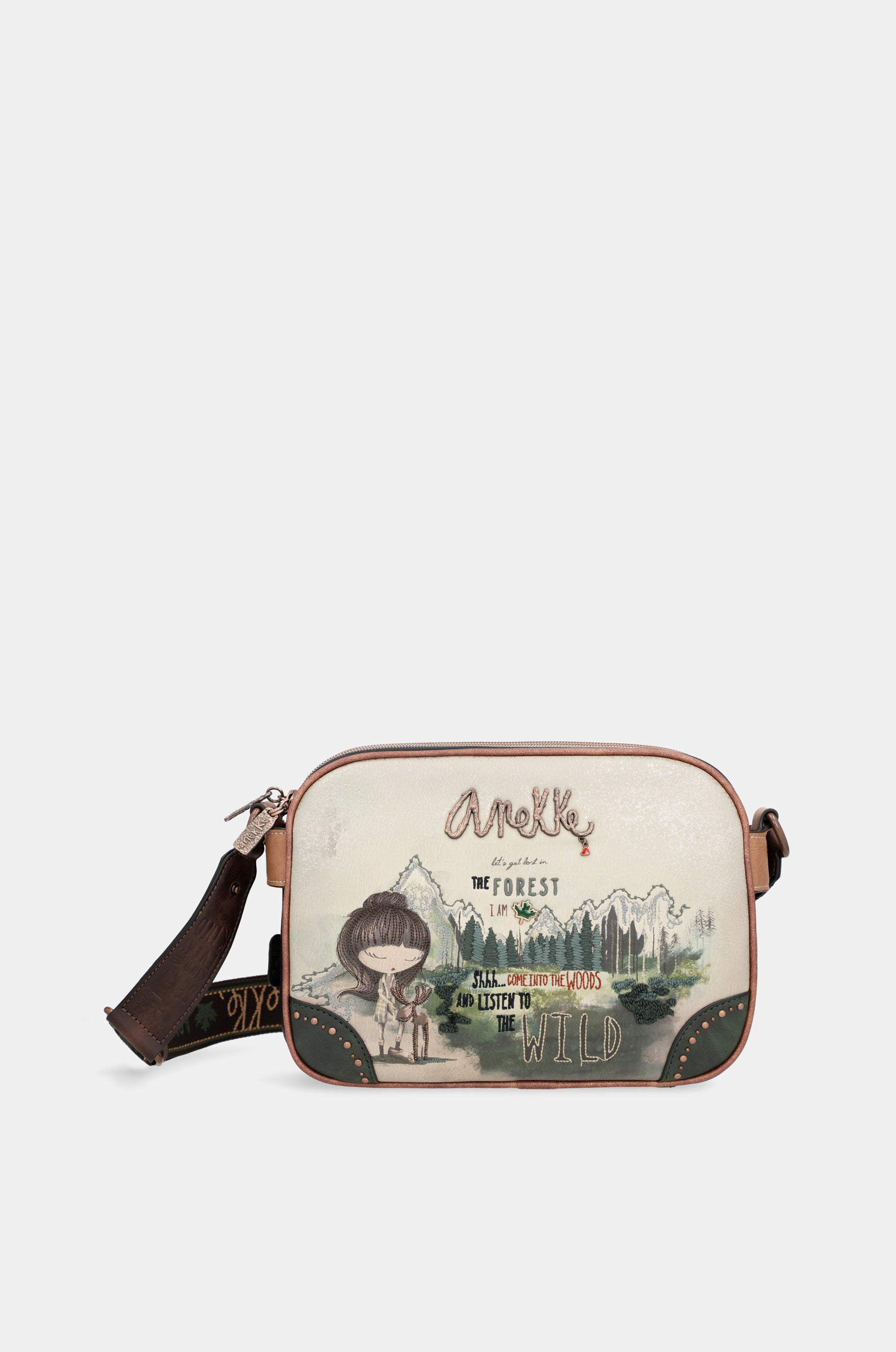 The Forest triple compartment messenger bag