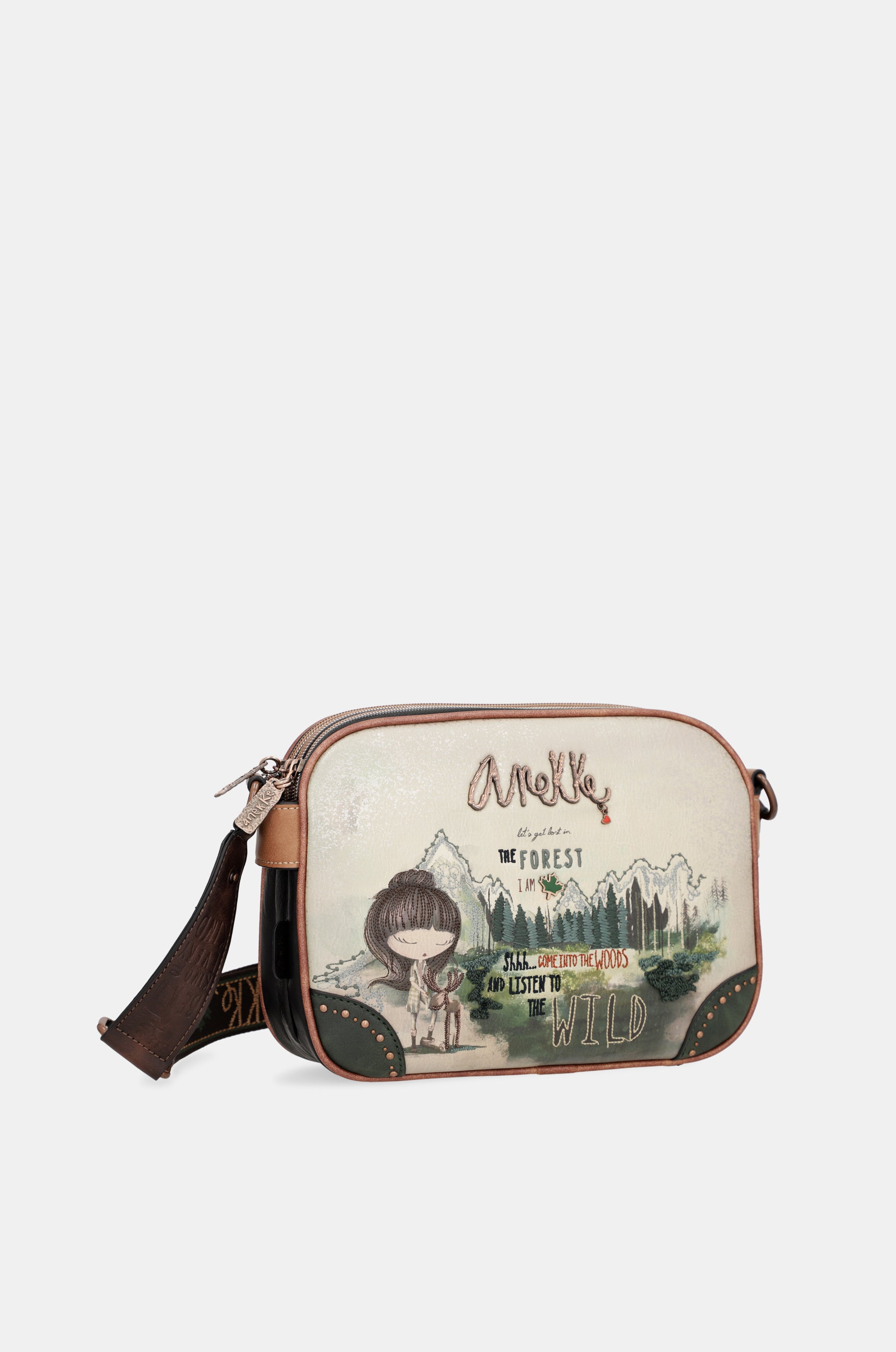The Forest triple compartment messenger bag