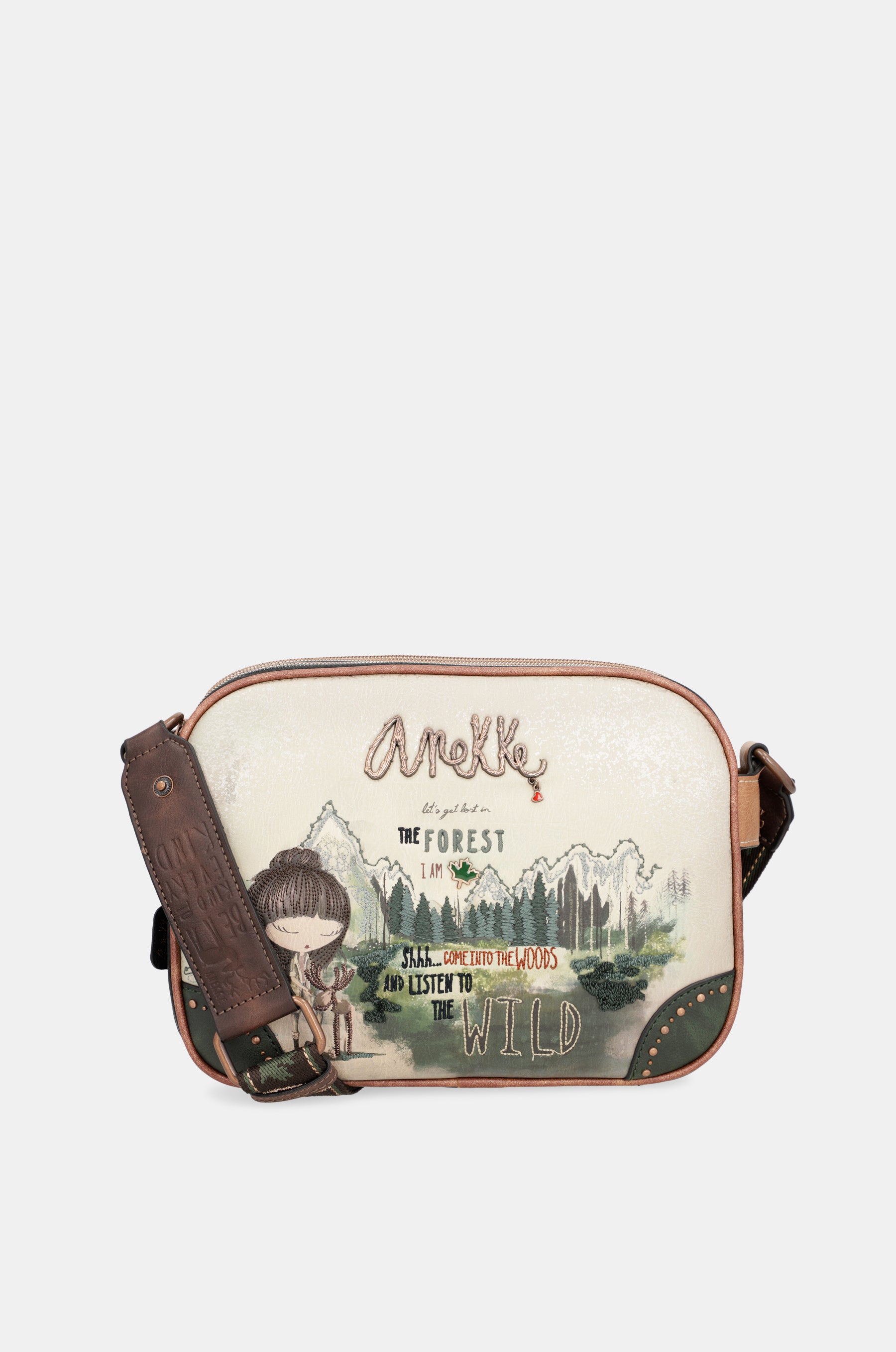 The Forest triple compartment messenger bag