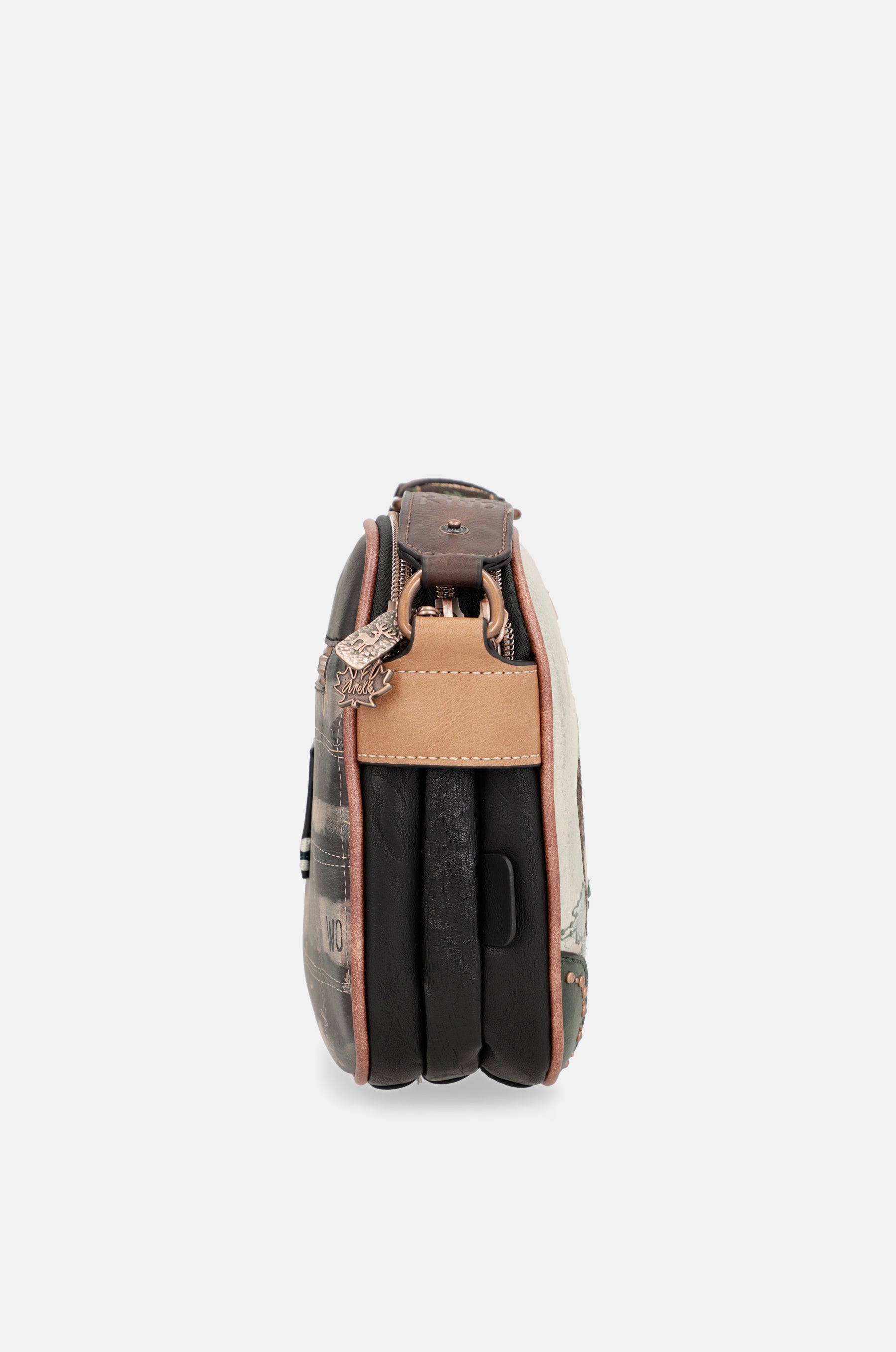 The Forest triple compartment messenger bag