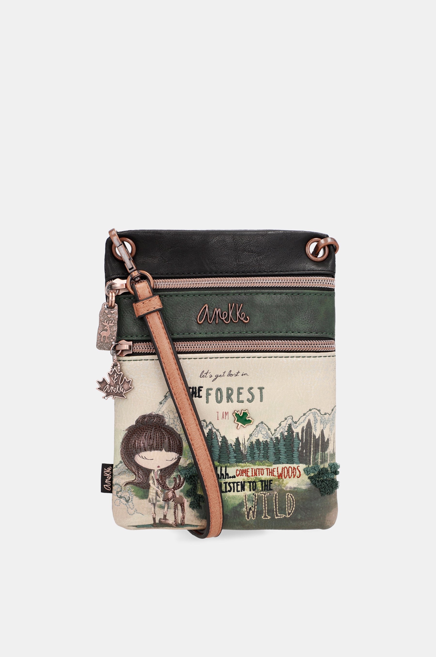 The Forest double compartment mini crossbody bag