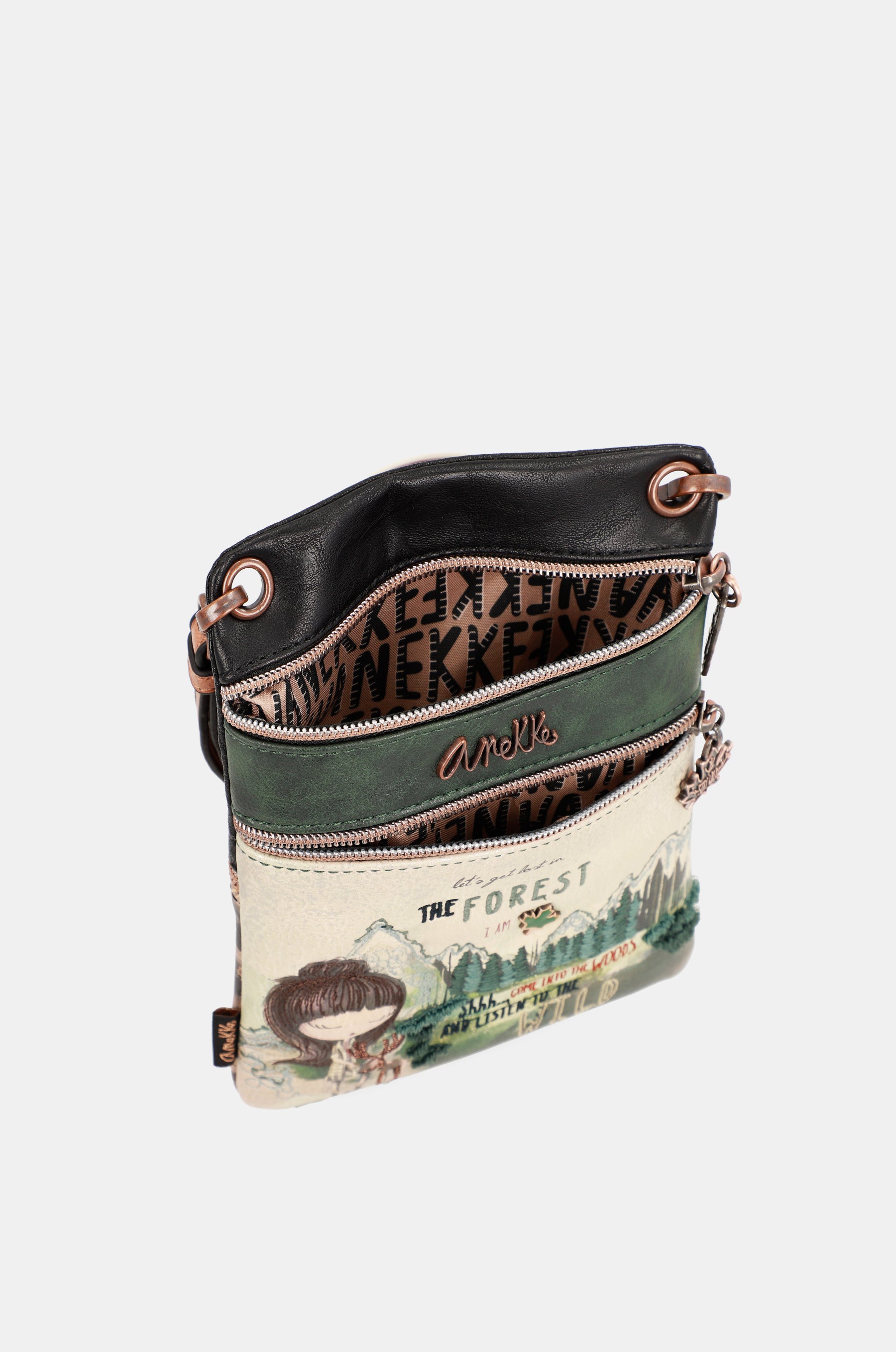 The Forest double compartment mini crossbody bag
