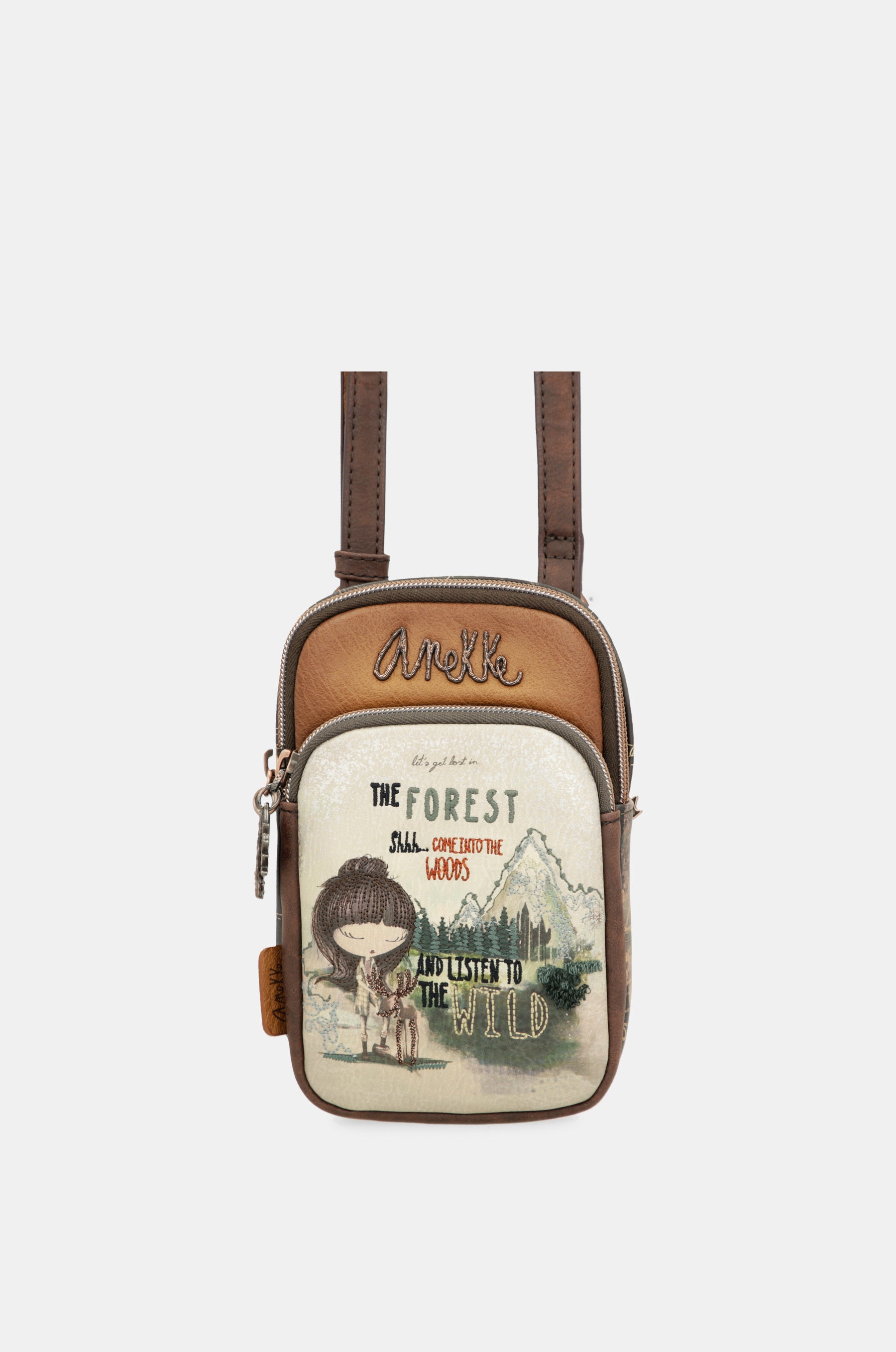 The Forest mini shoulder bag with front pocket