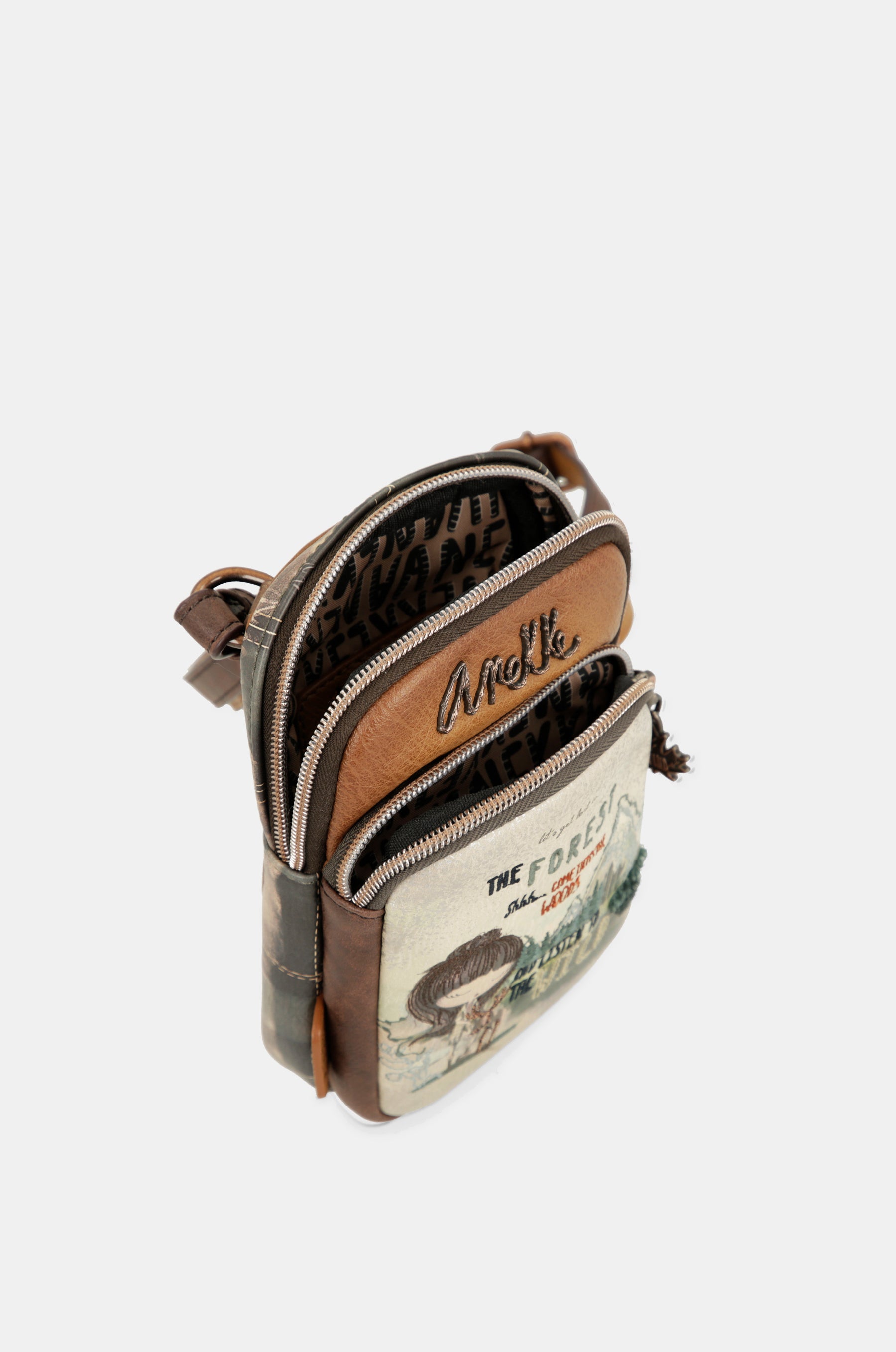 The Forest mini shoulder bag with front pocket