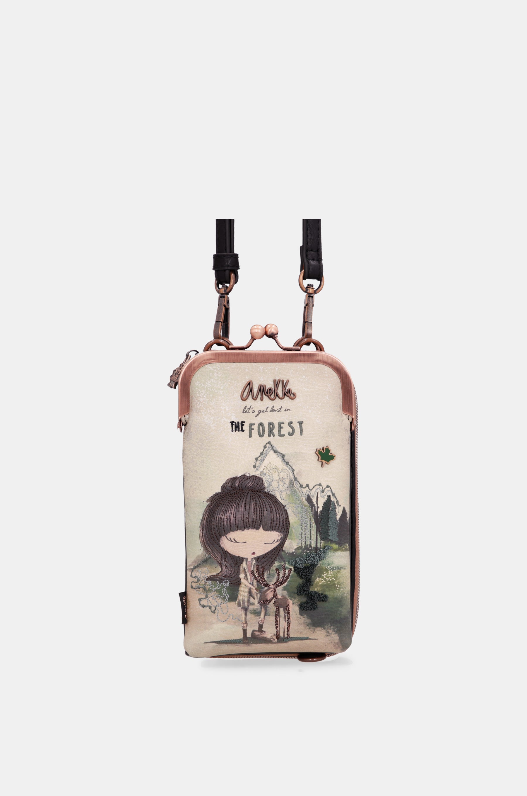 The Forest shoulder bag with integrated wallet
