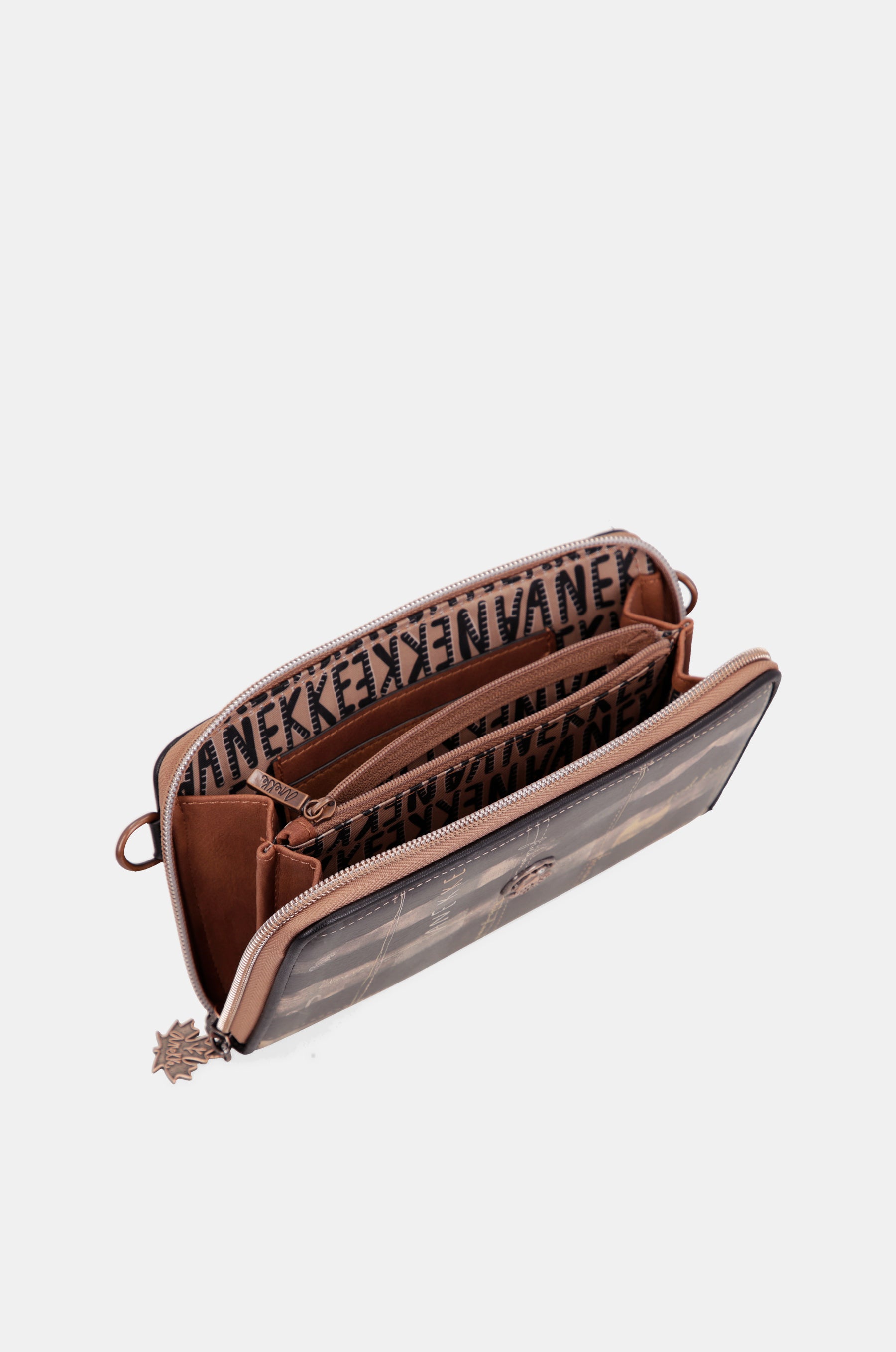 The Forest shoulder bag with integrated wallet