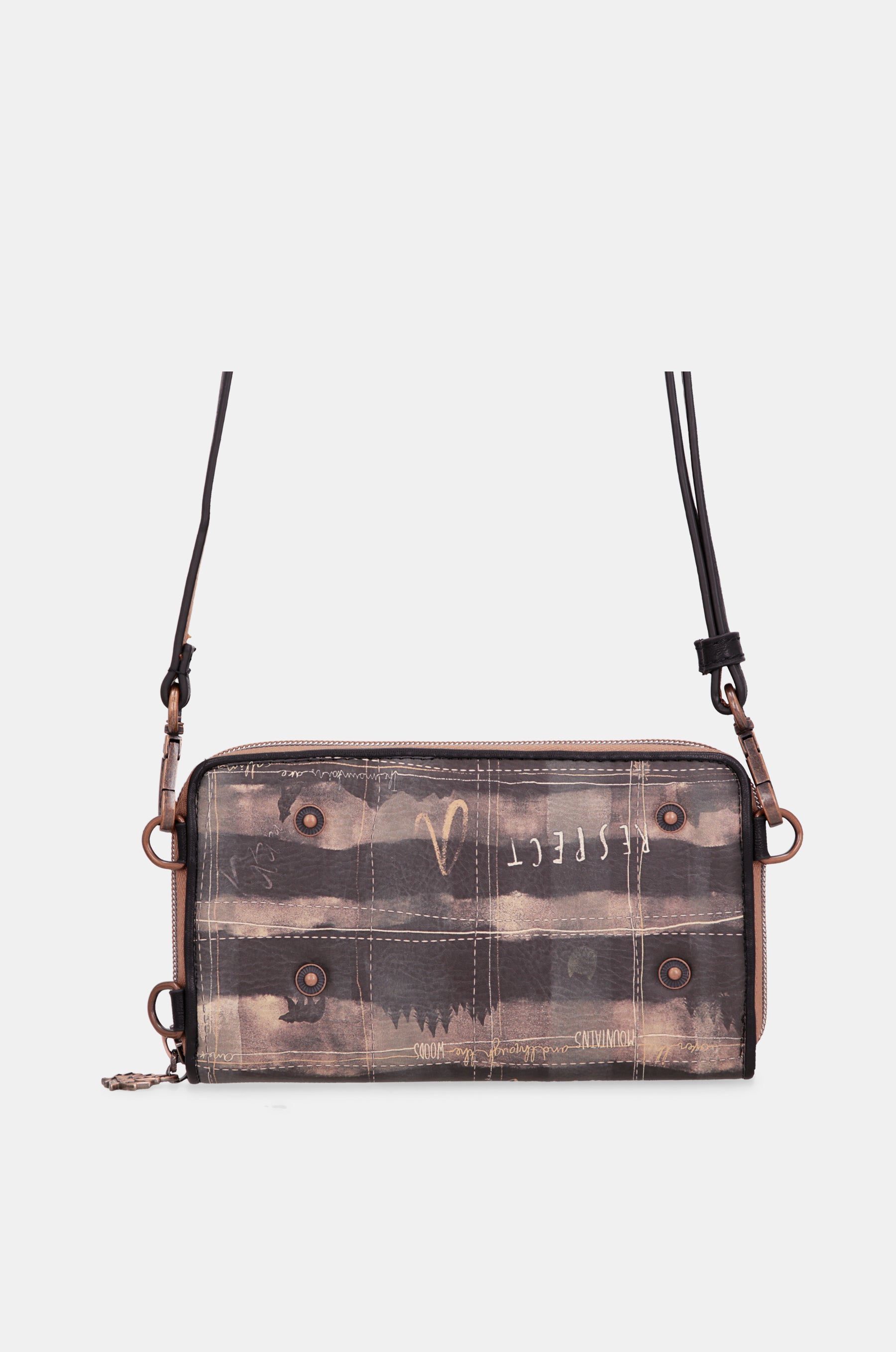 The Forest shoulder bag with integrated wallet