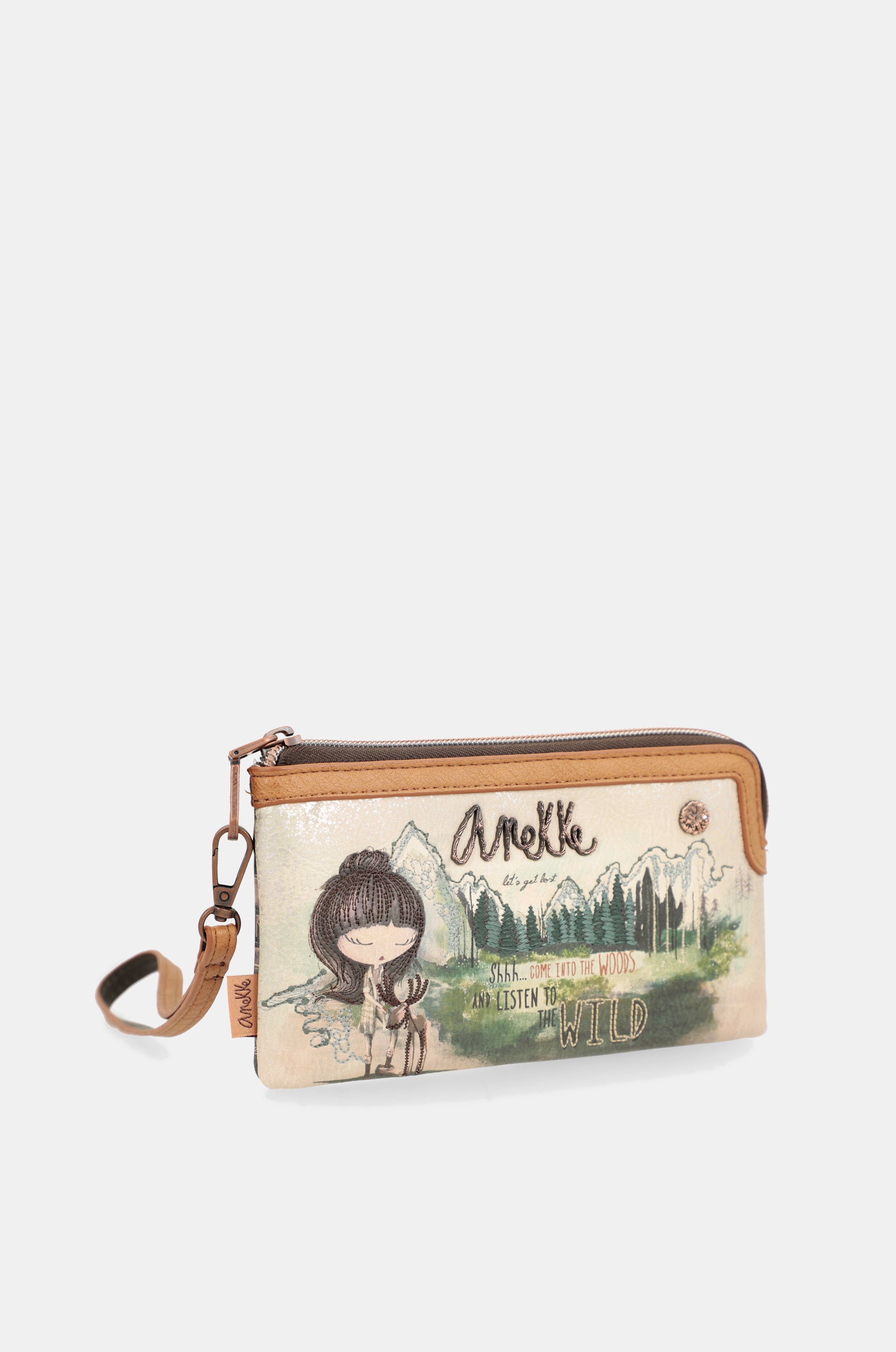 The Forest wallet with hand strap