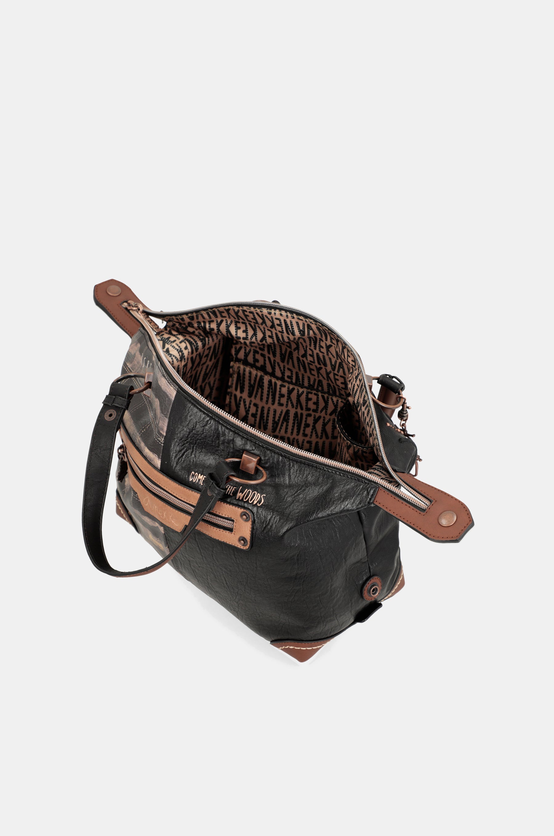 Wild black bowling bag