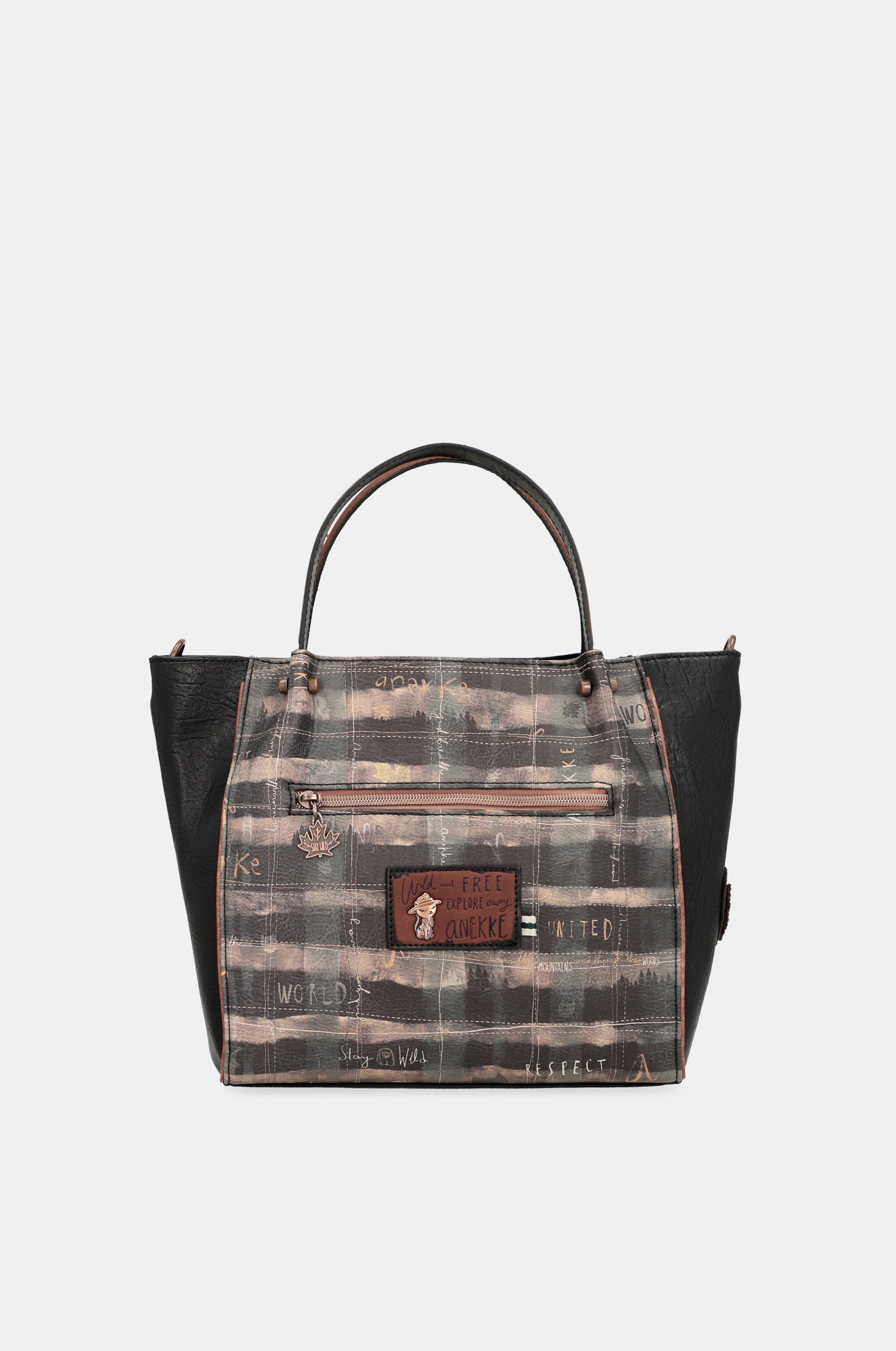 Wild tote bag with shoulder strap