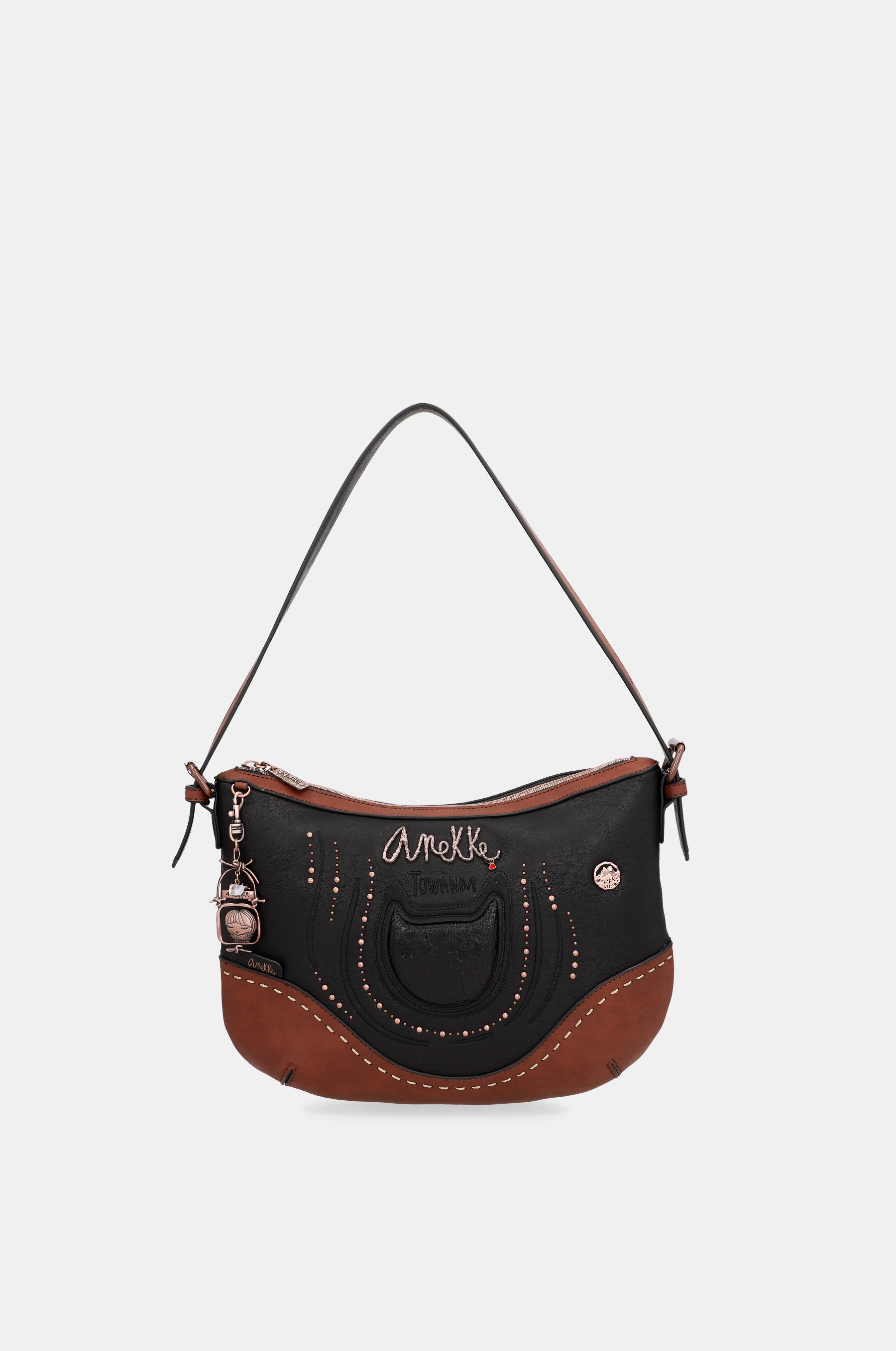 Wild oval shoulder bag
