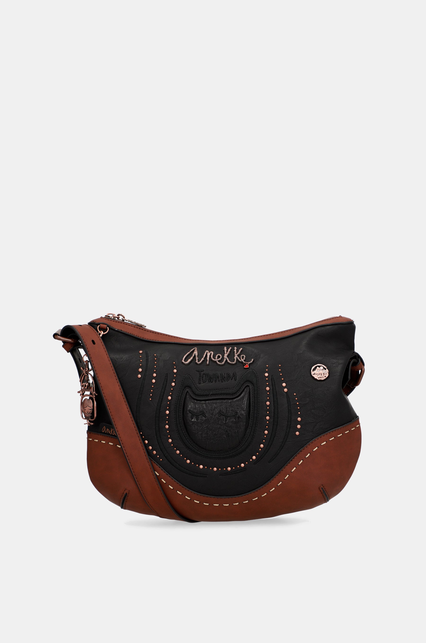 Wild oval shoulder bag