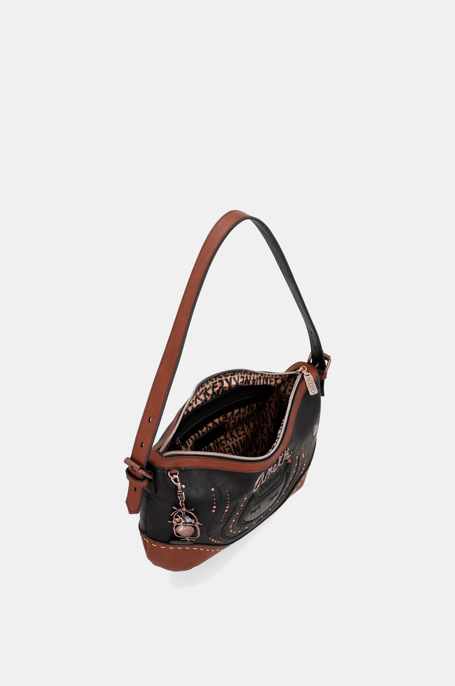 Wild oval shoulder bag