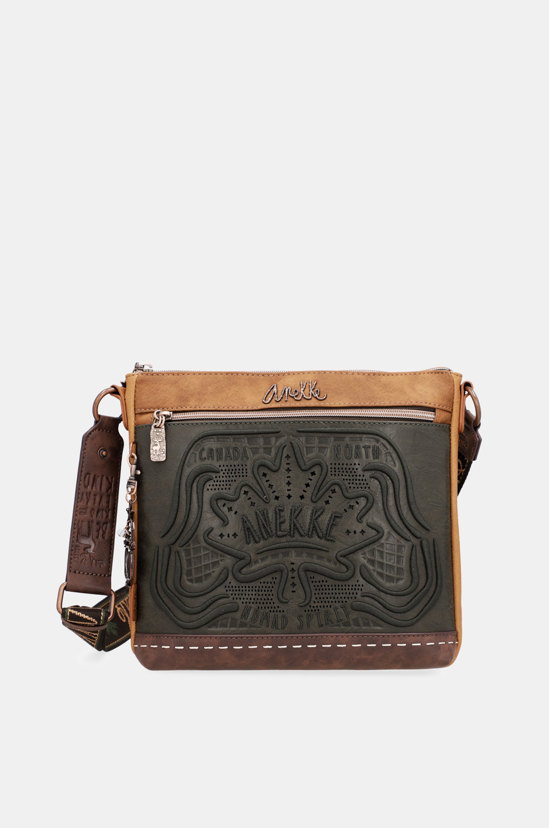 Wild green medium shoulder bag