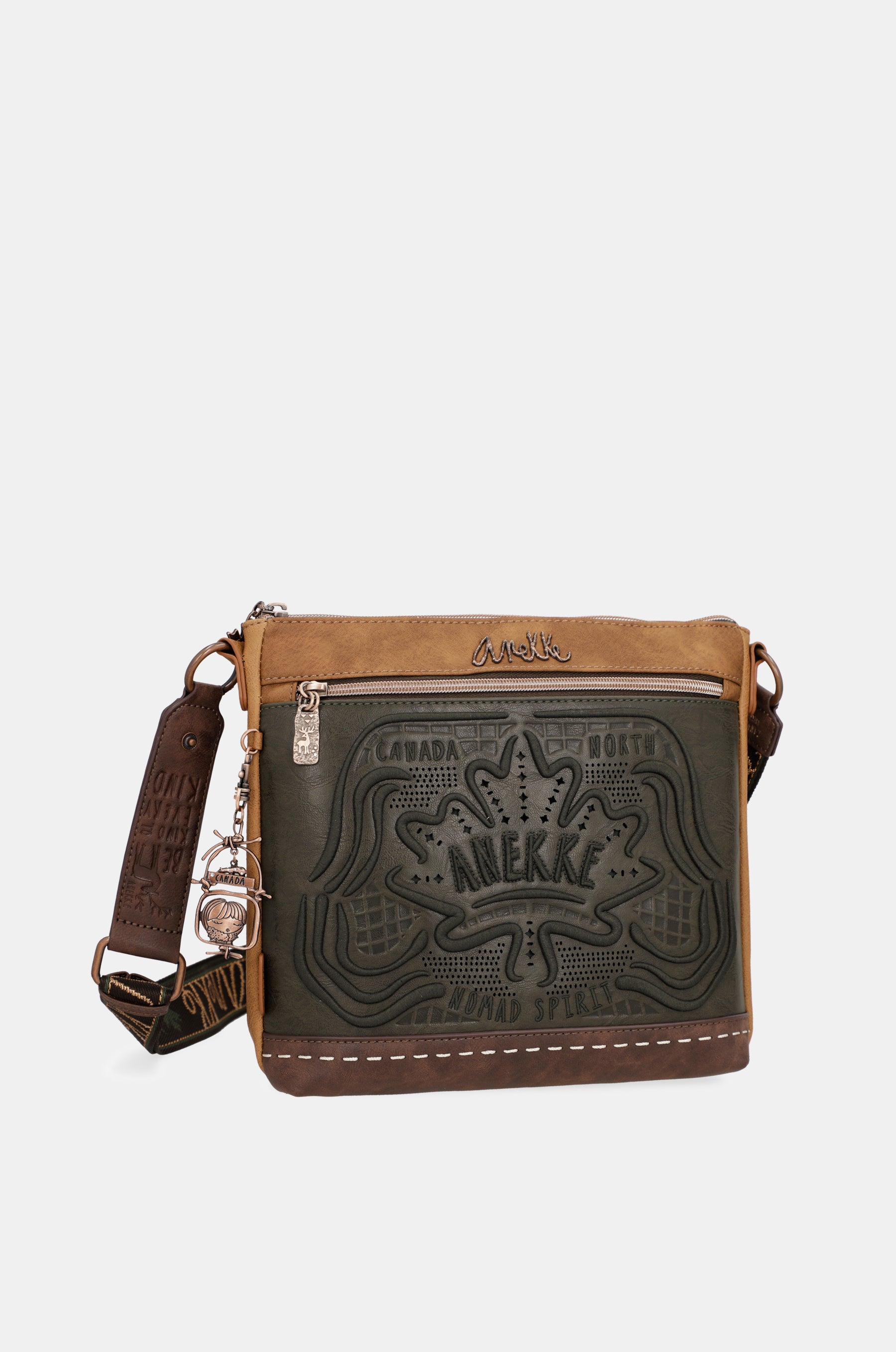 Wild green medium shoulder bag