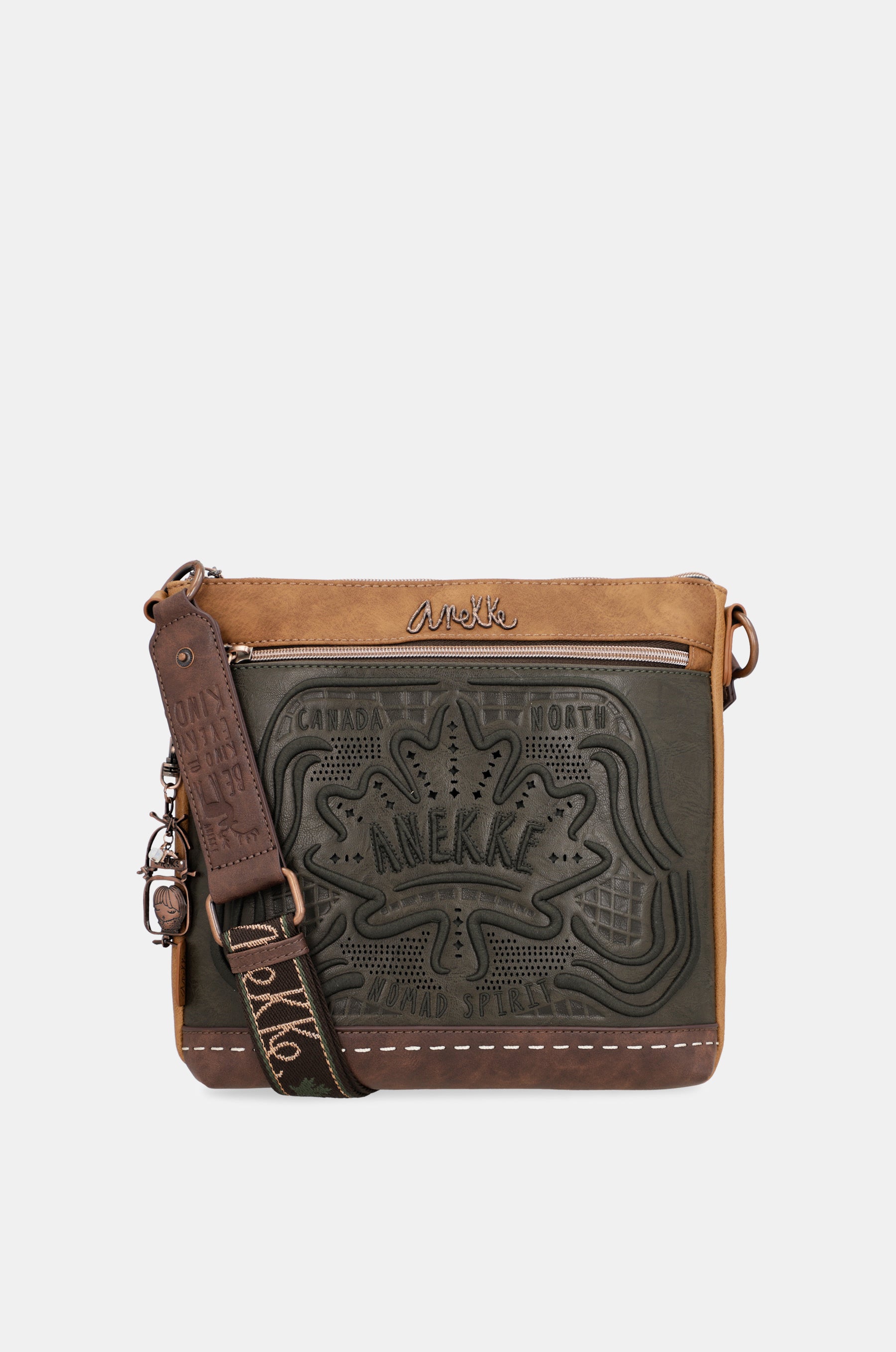 Wild green medium shoulder bag