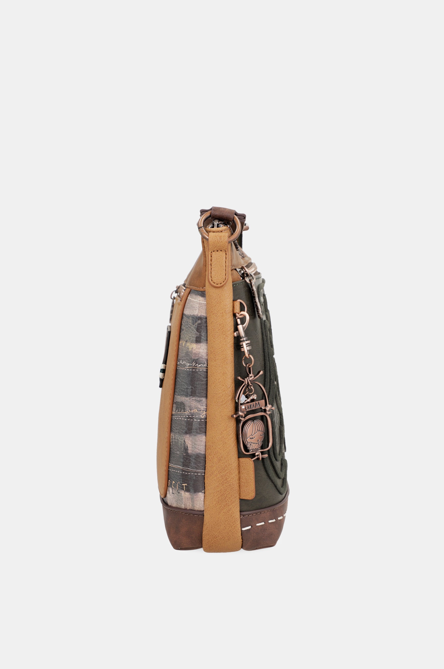 Wild green medium shoulder bag