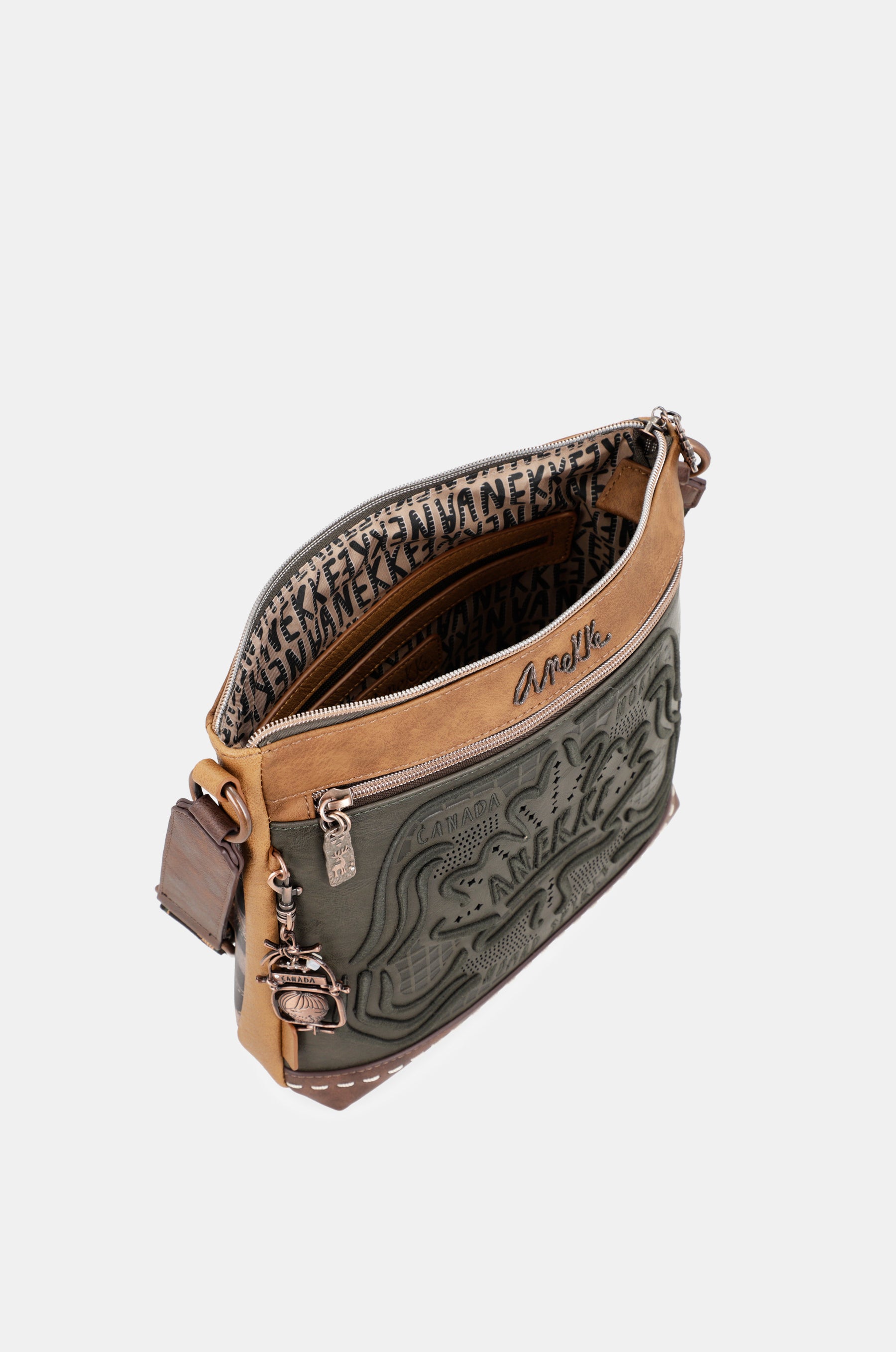Wild green medium shoulder bag