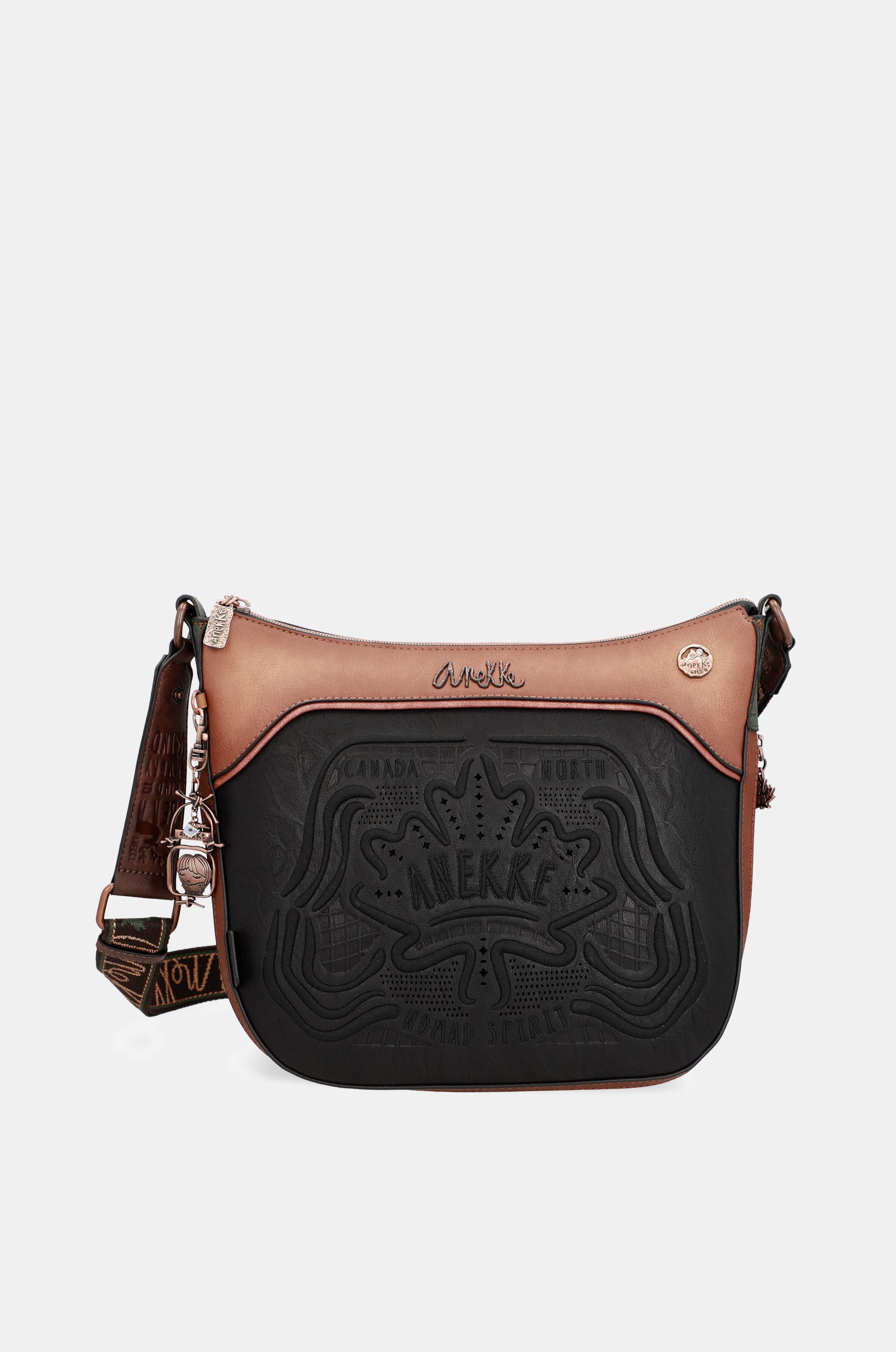 Wild large black shoulder bag