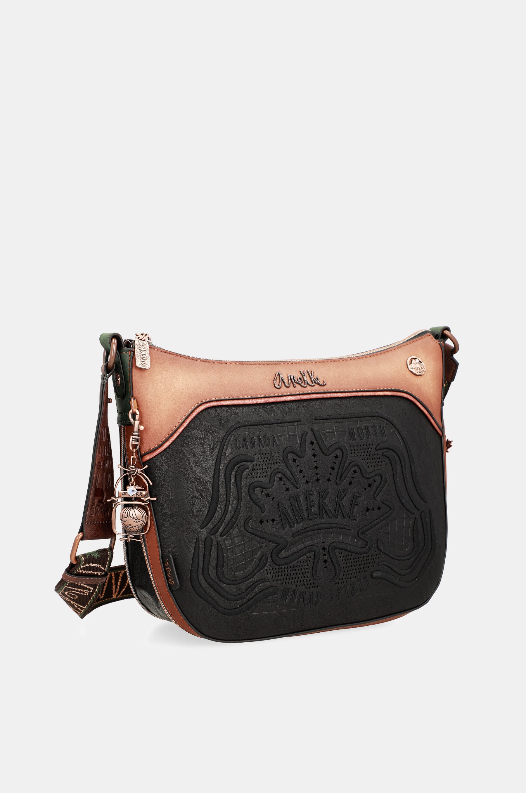 Wild large black shoulder bag
