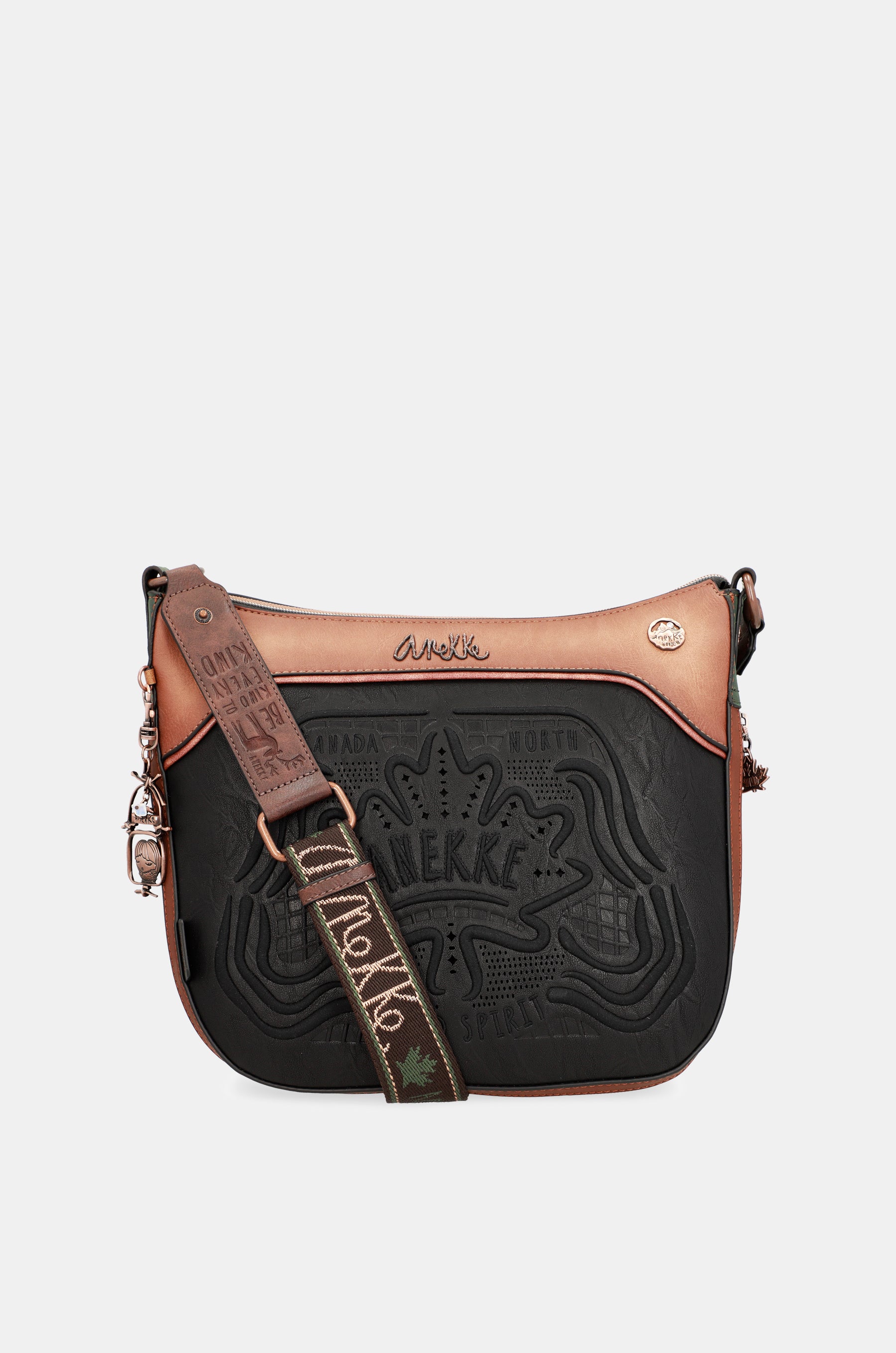 Wild large black shoulder bag