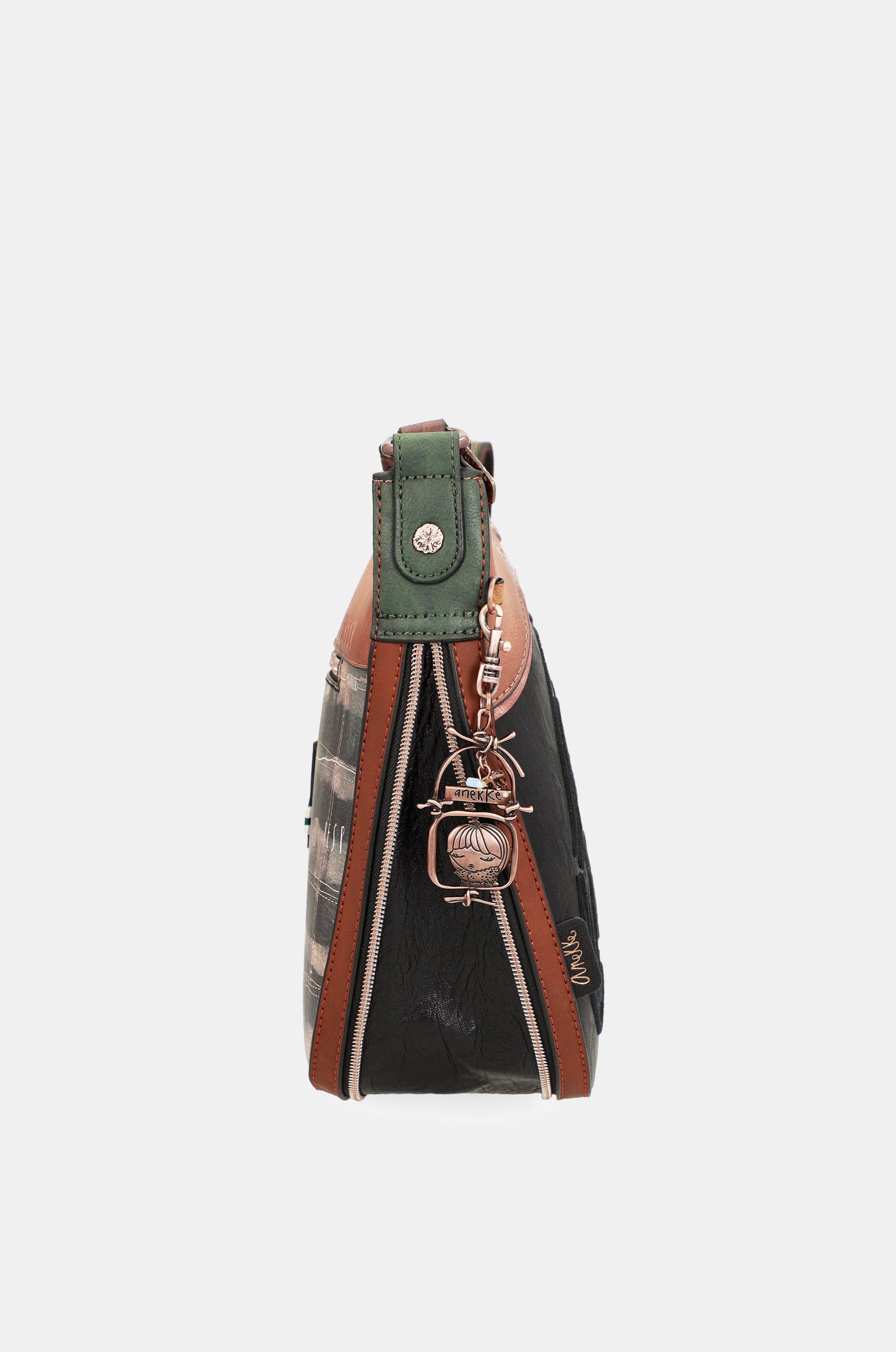 Wild large black shoulder bag