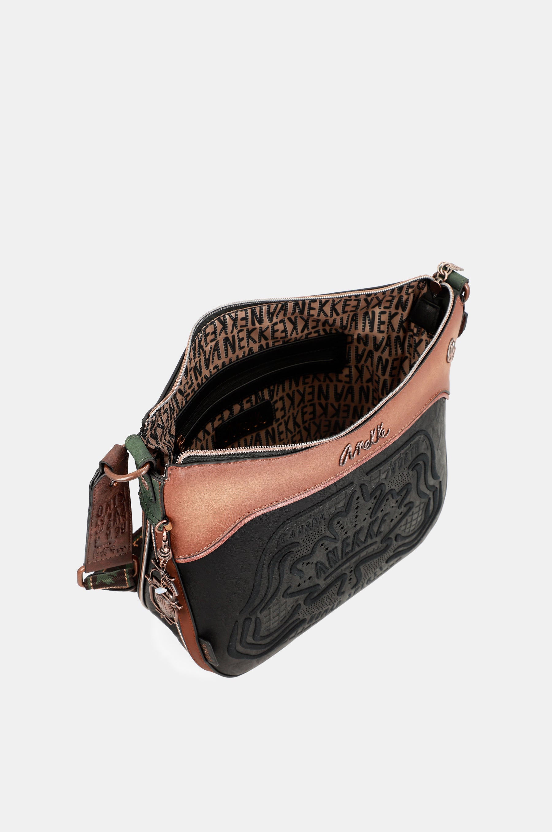 Wild large black shoulder bag