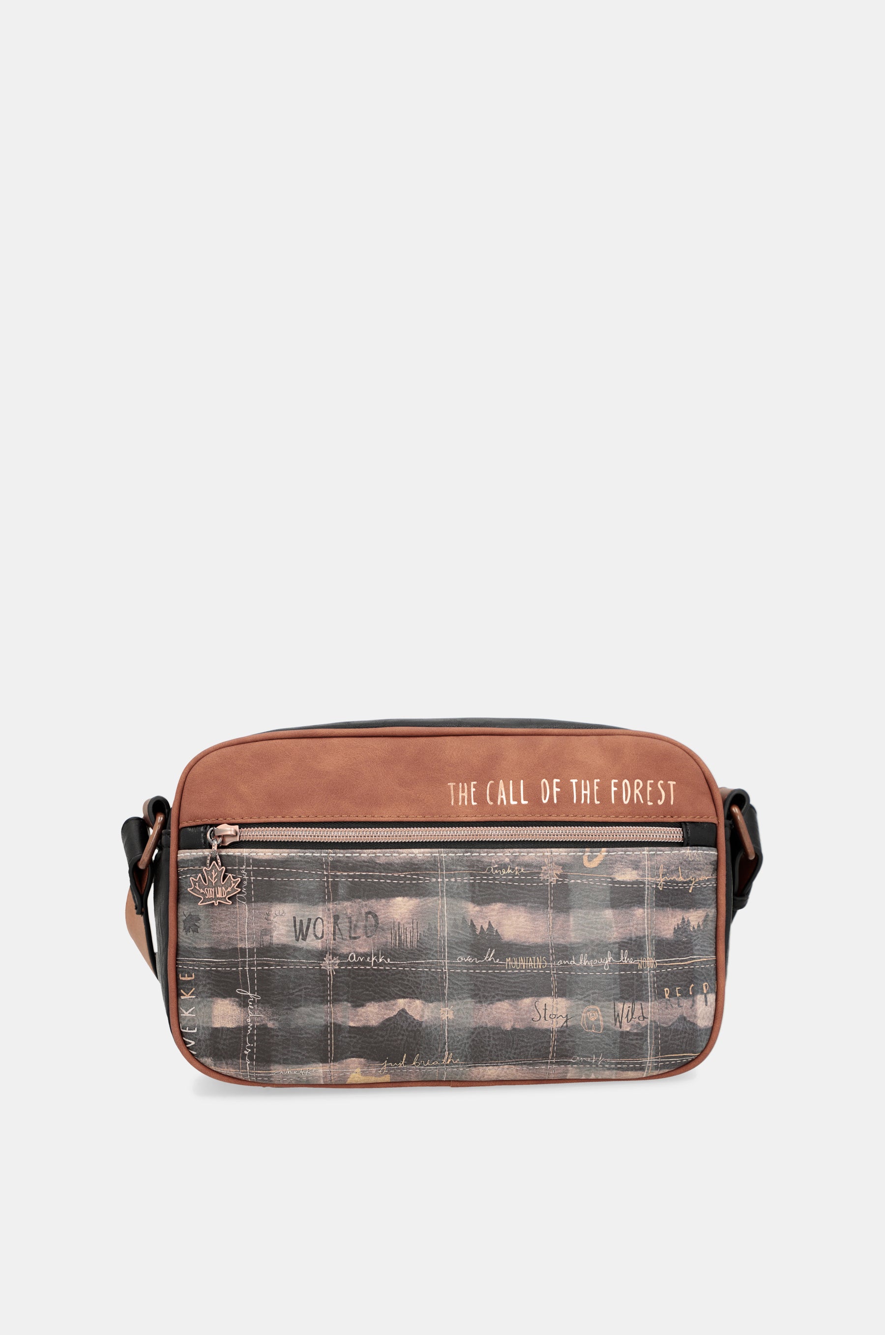 Wild shoulder bag with front pocket