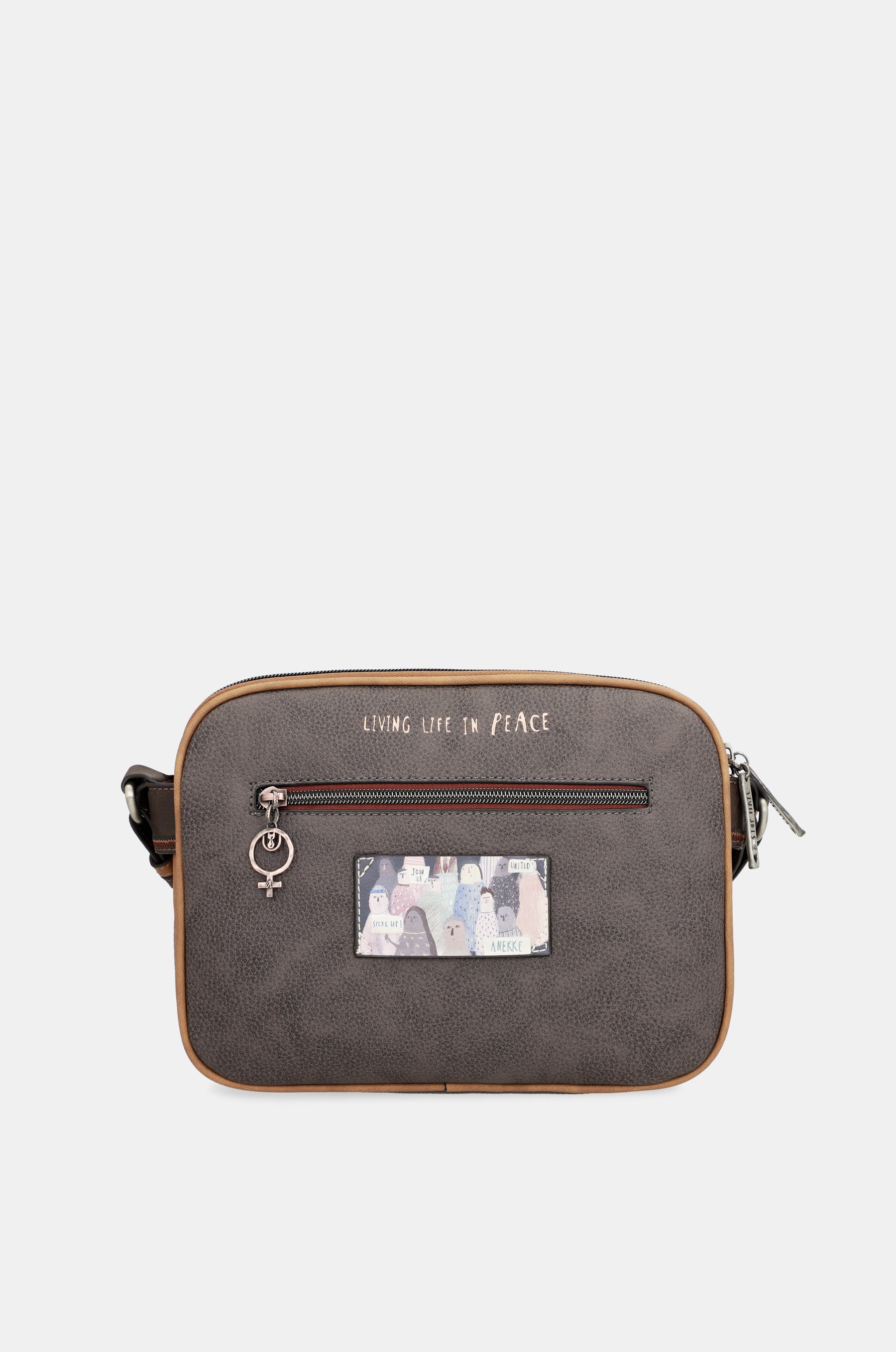 Triple compartment shoulder bag Voice
