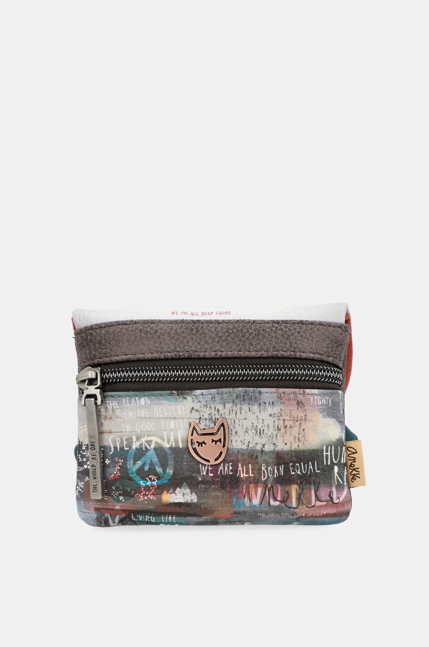 Voice flap coin purse