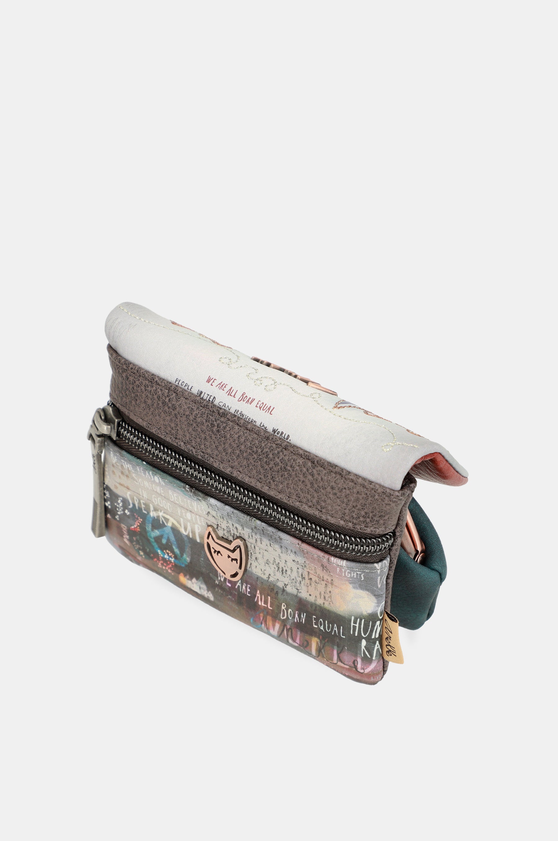Voice flap coin purse