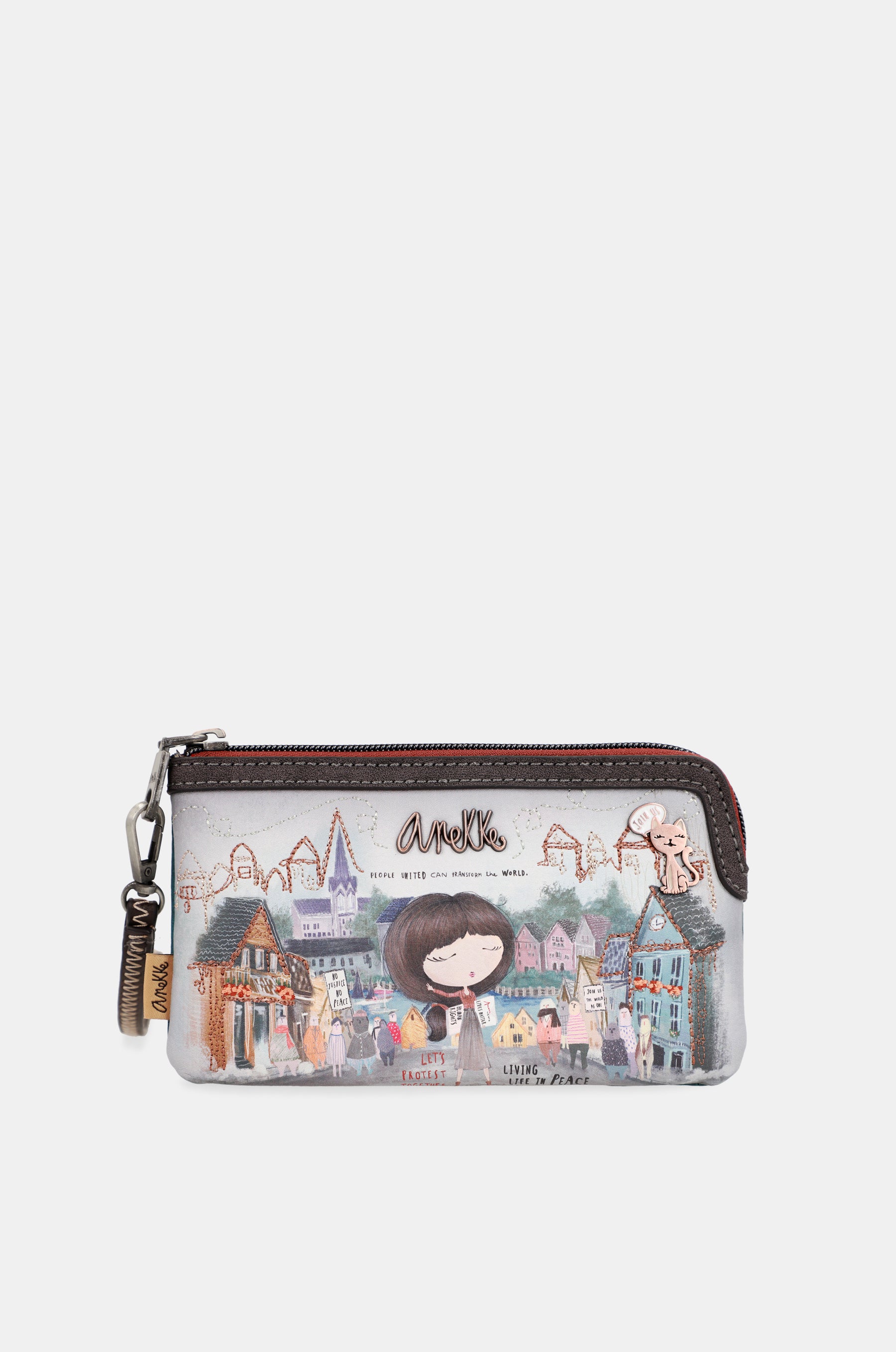 Coin purse with hand strap Voice