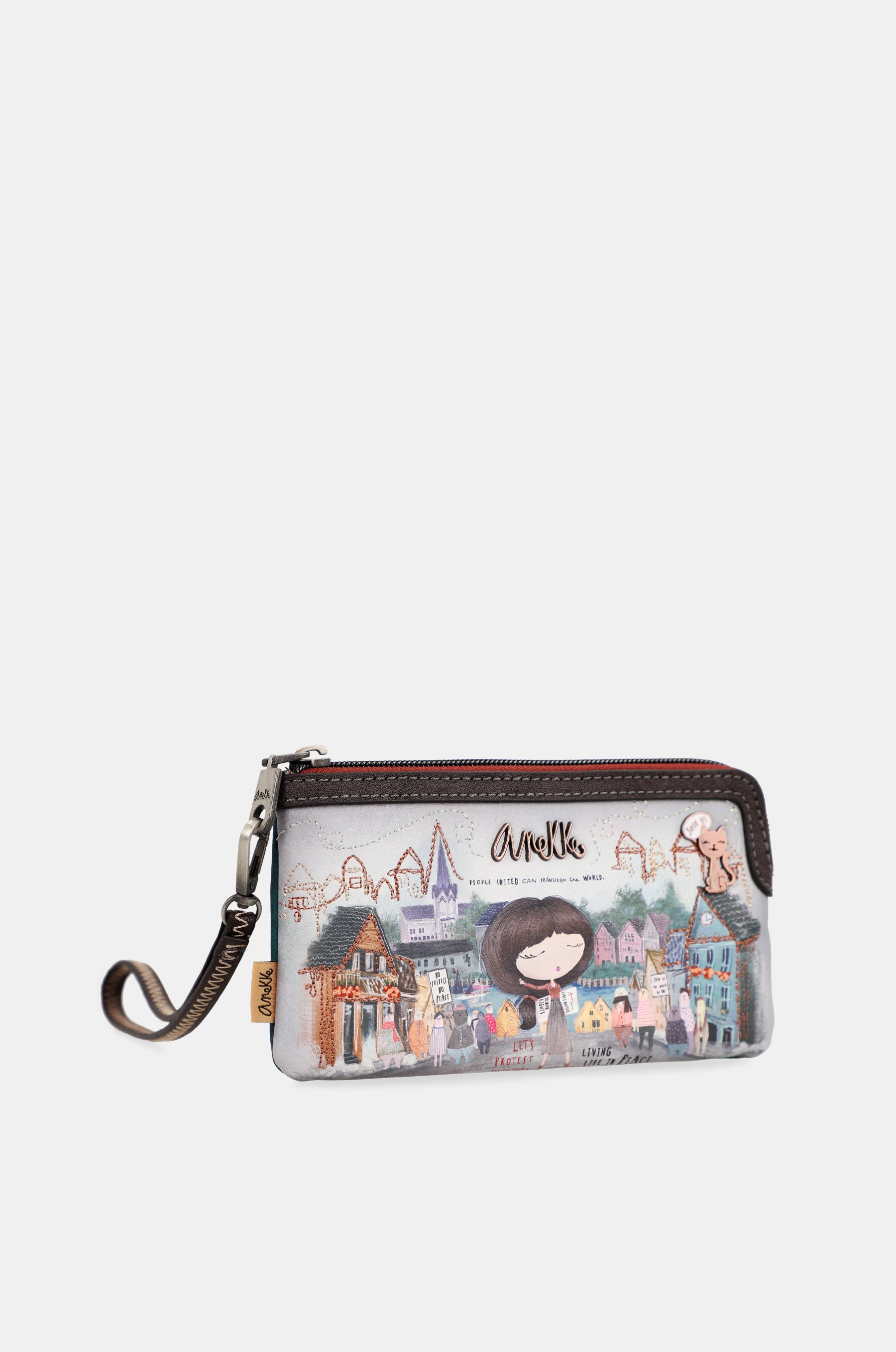 Coin purse with hand strap Voice