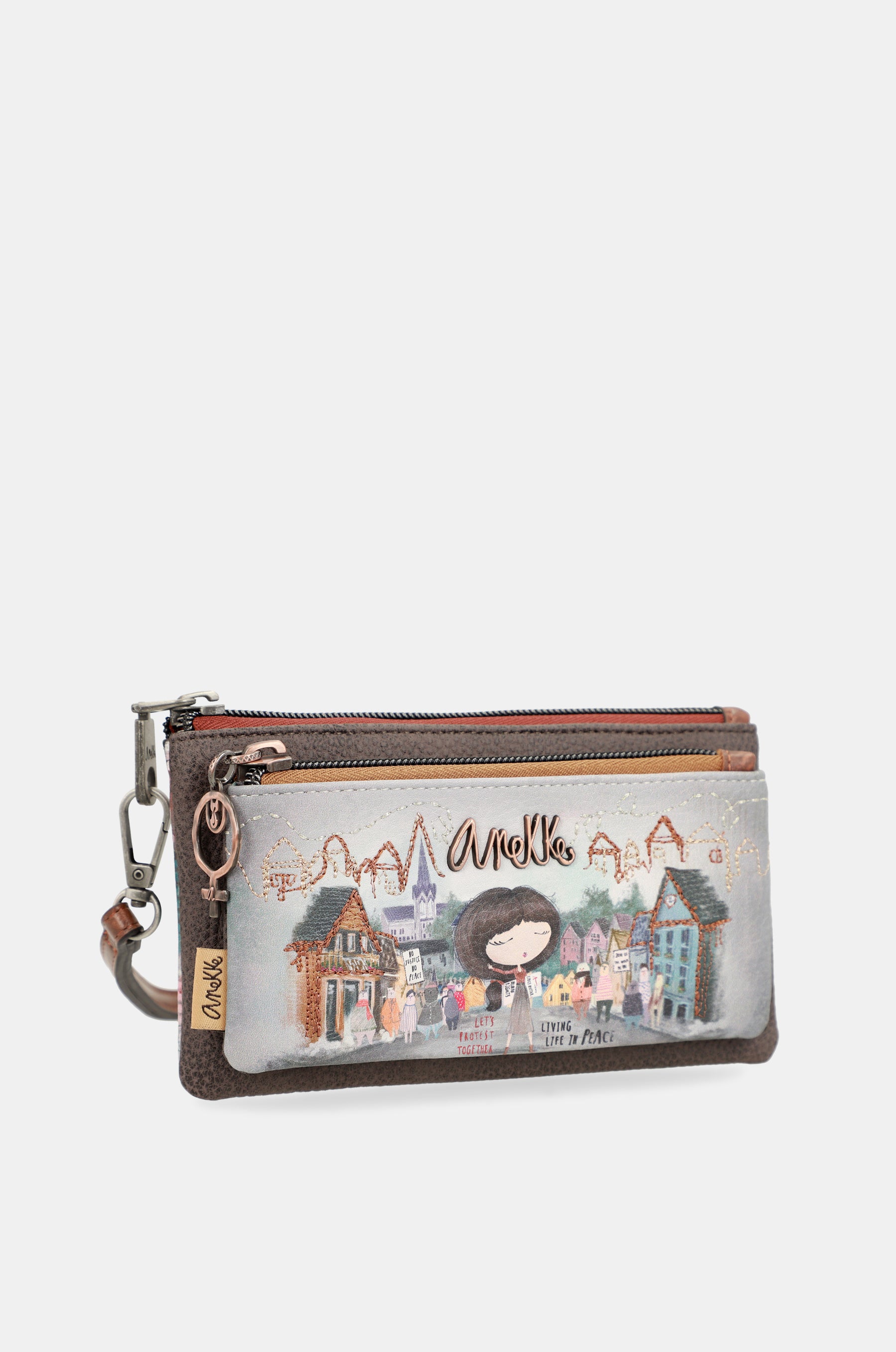 Coin purse wallet with hand strap Voice